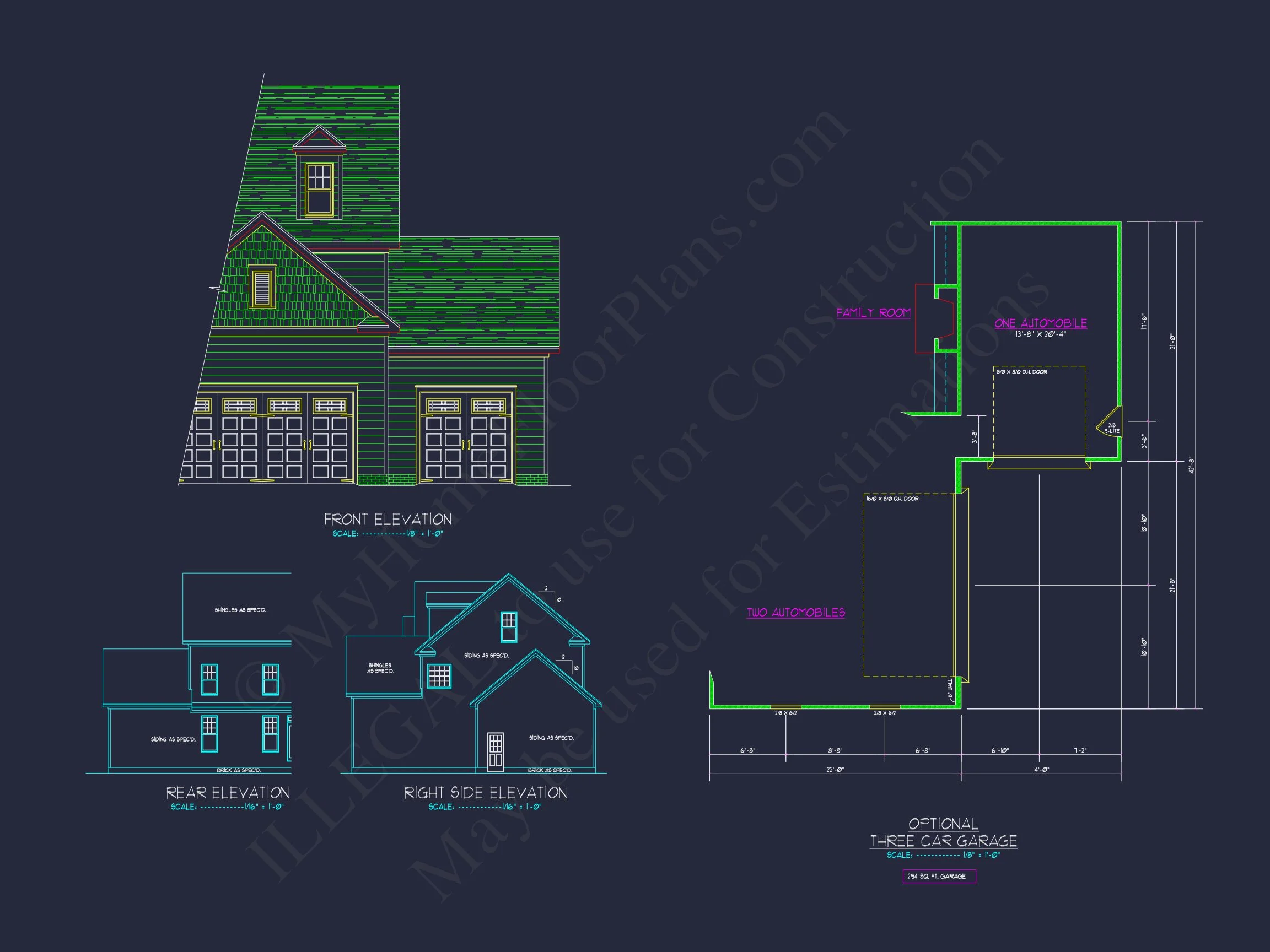 Elegant house Design: CAD Blueprint for Multi-Level Living