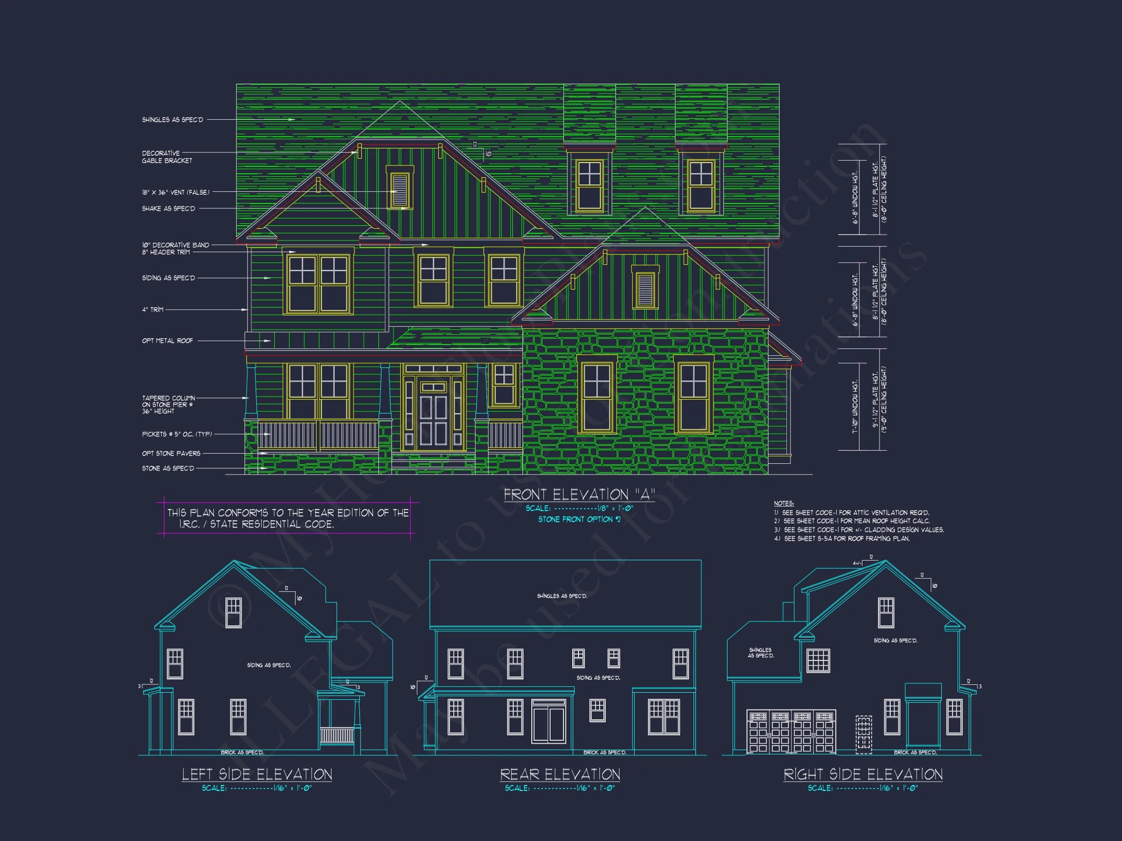 Elegant house Design: CAD Blueprint for Multi-Level Living