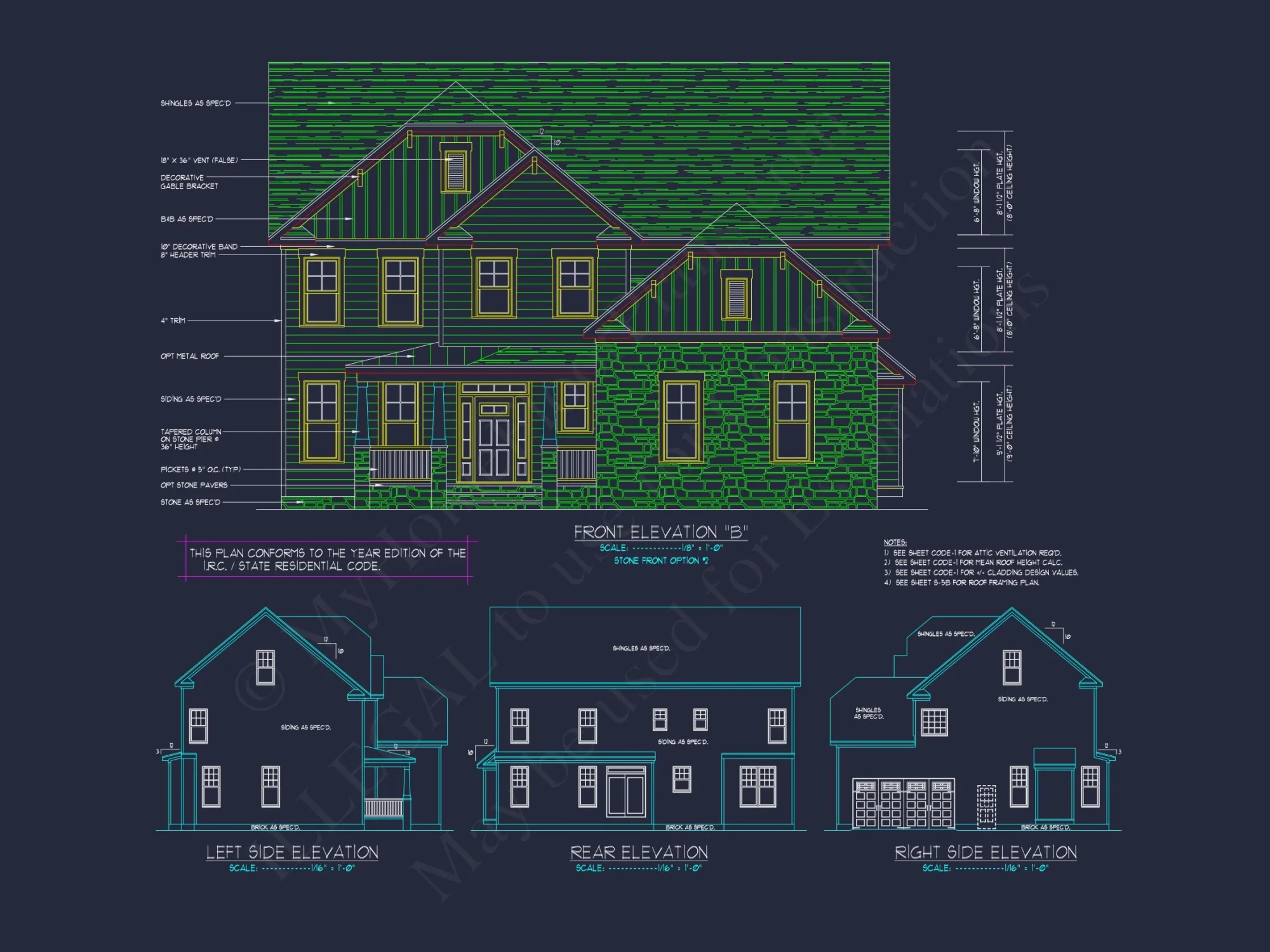 Elegant house Design: CAD Blueprint for Multi-Level Living