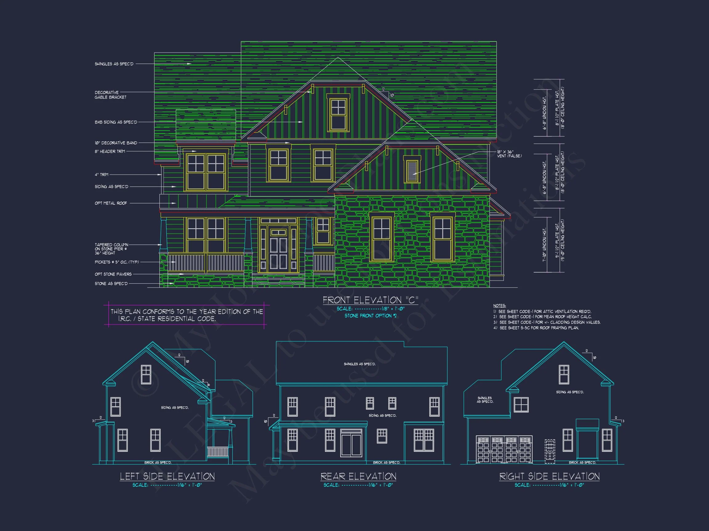 Elegant house Design: CAD Blueprint for Multi-Level Living