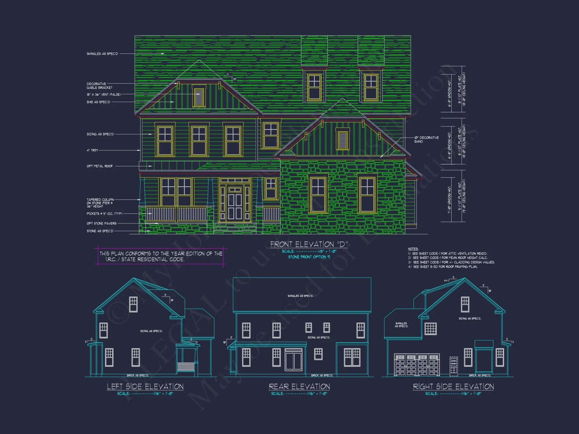 Elegant house Design: CAD Blueprint for Multi-Level Living