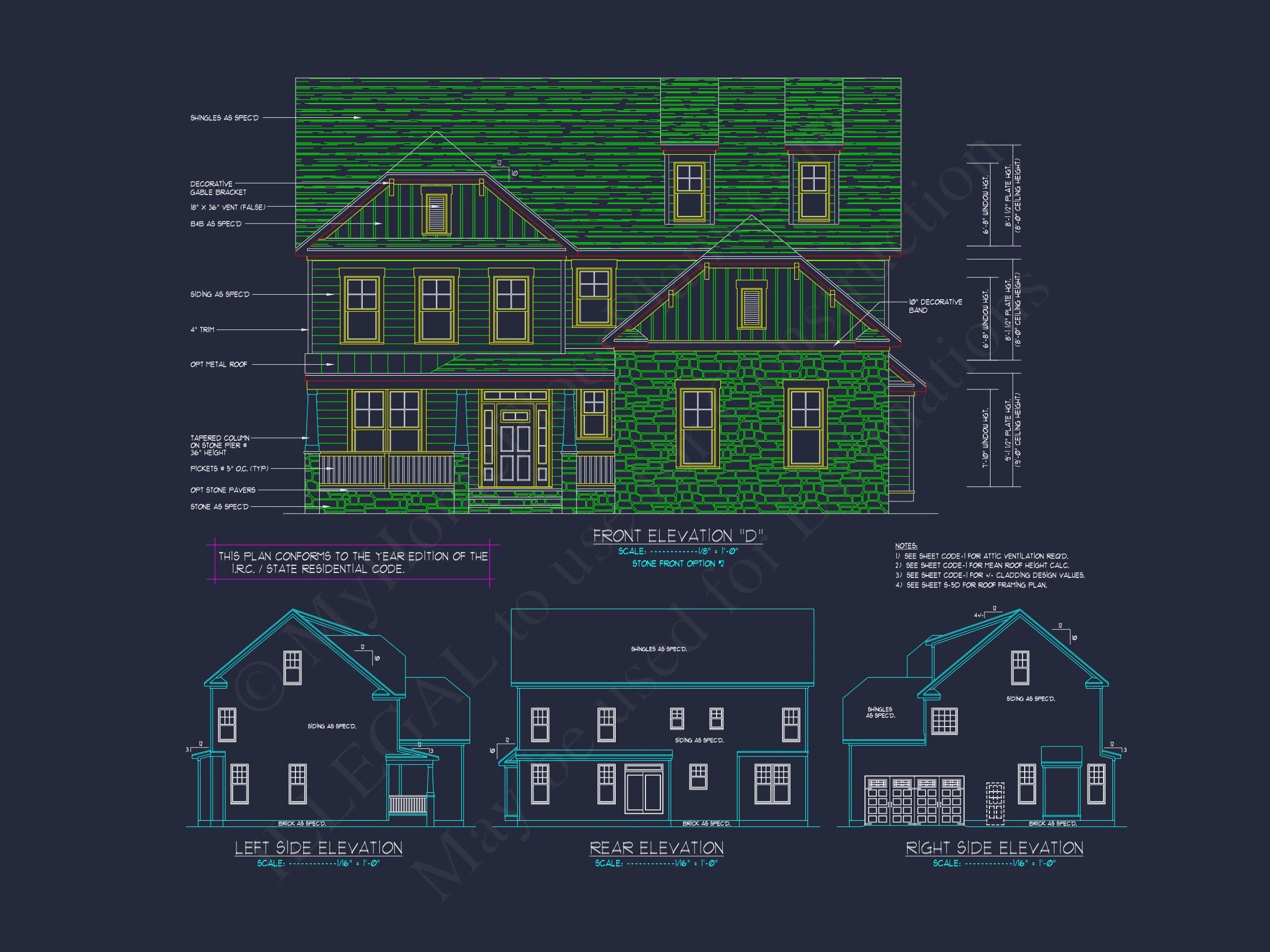 Elegant house Design: CAD Blueprint for Multi-Level Living