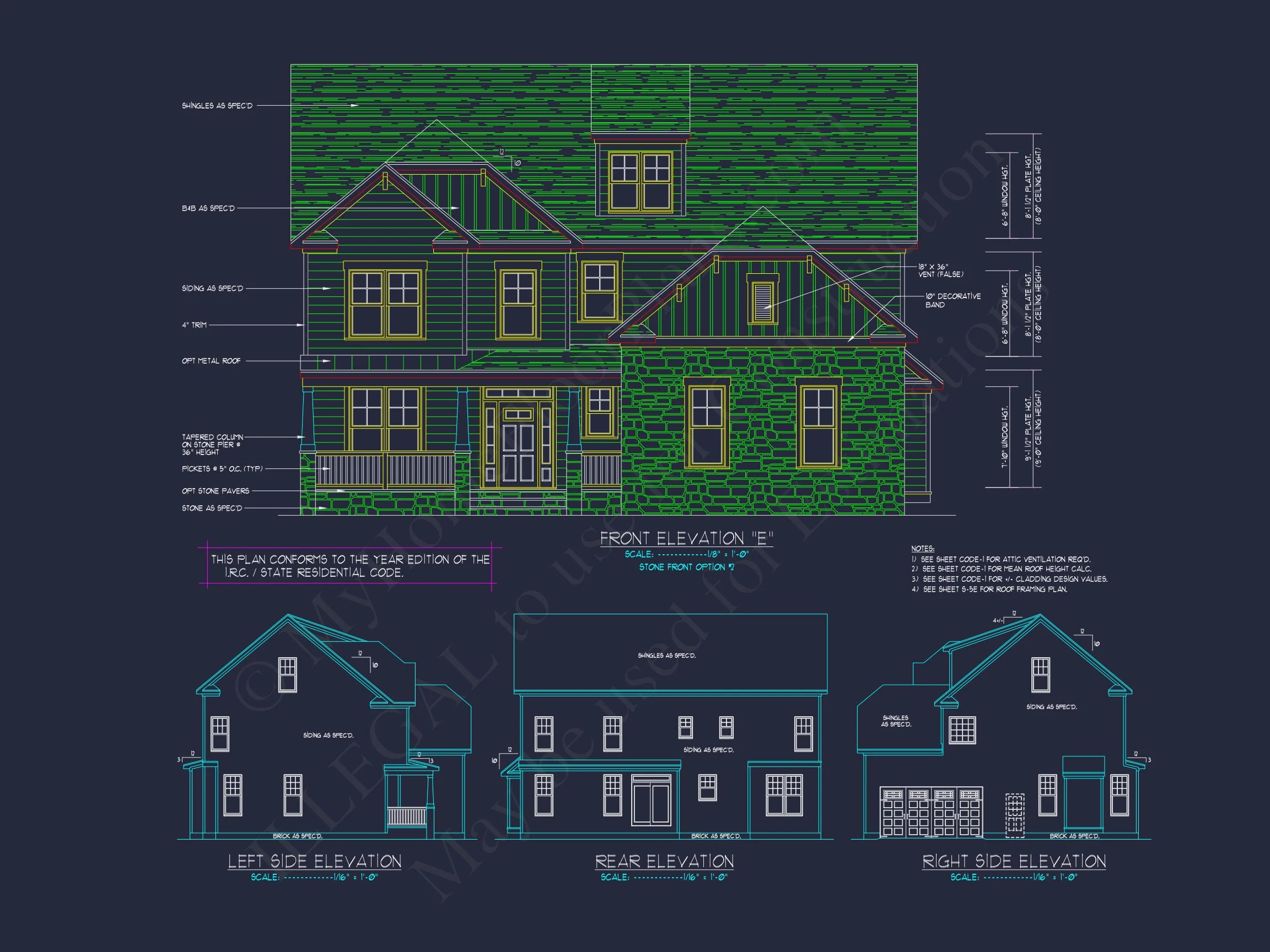 Elegant house Design: CAD Blueprint for Multi-Level Living