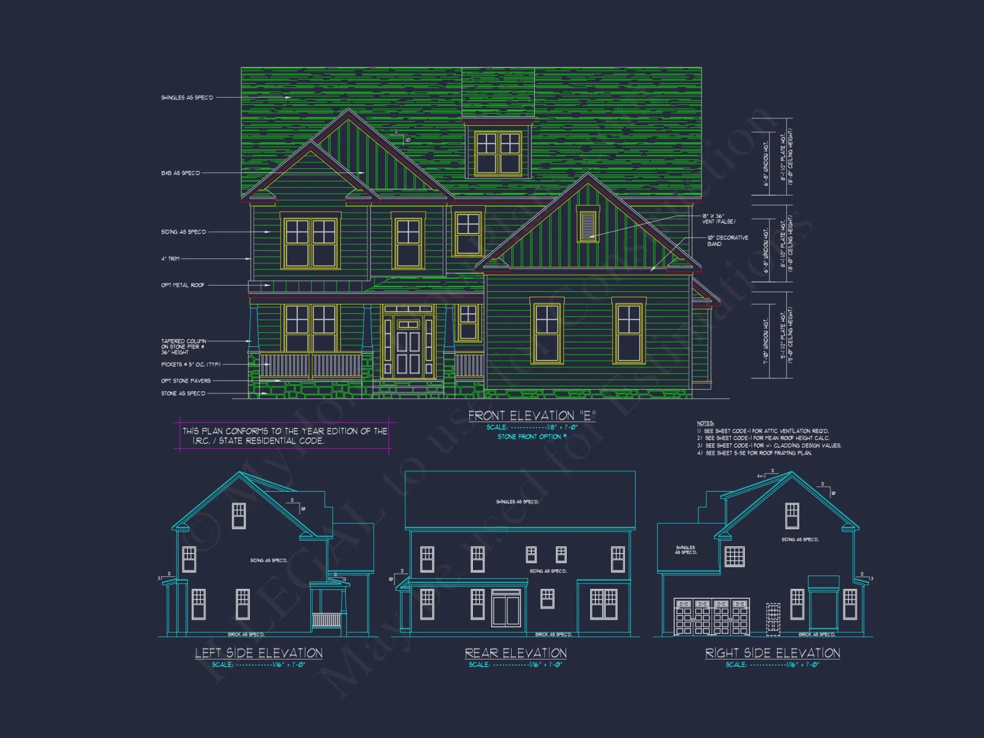 Elegant house Design: CAD Blueprint for Multi-Level Living