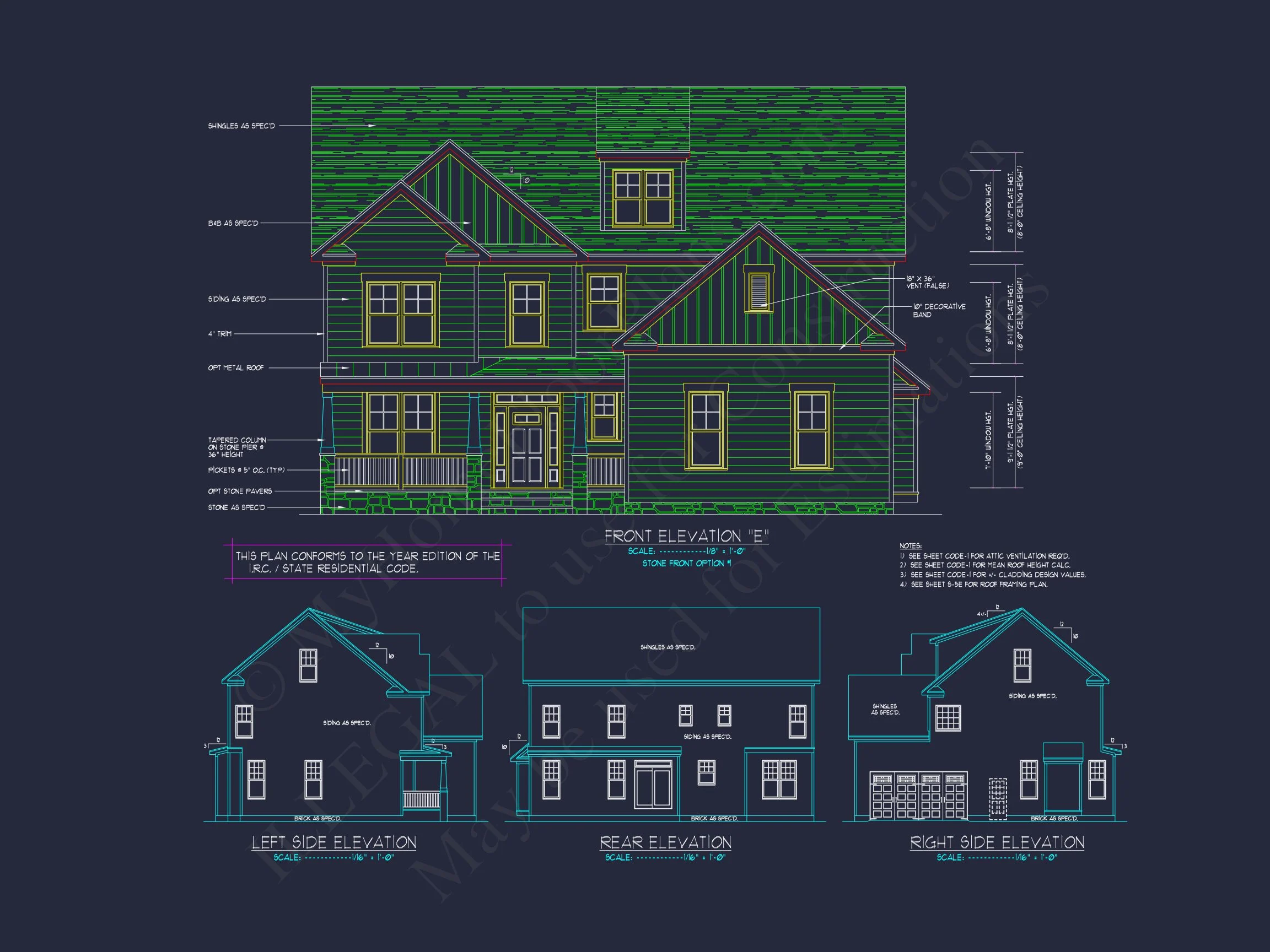 Elegant house Design: CAD Blueprint for Multi-Level Living