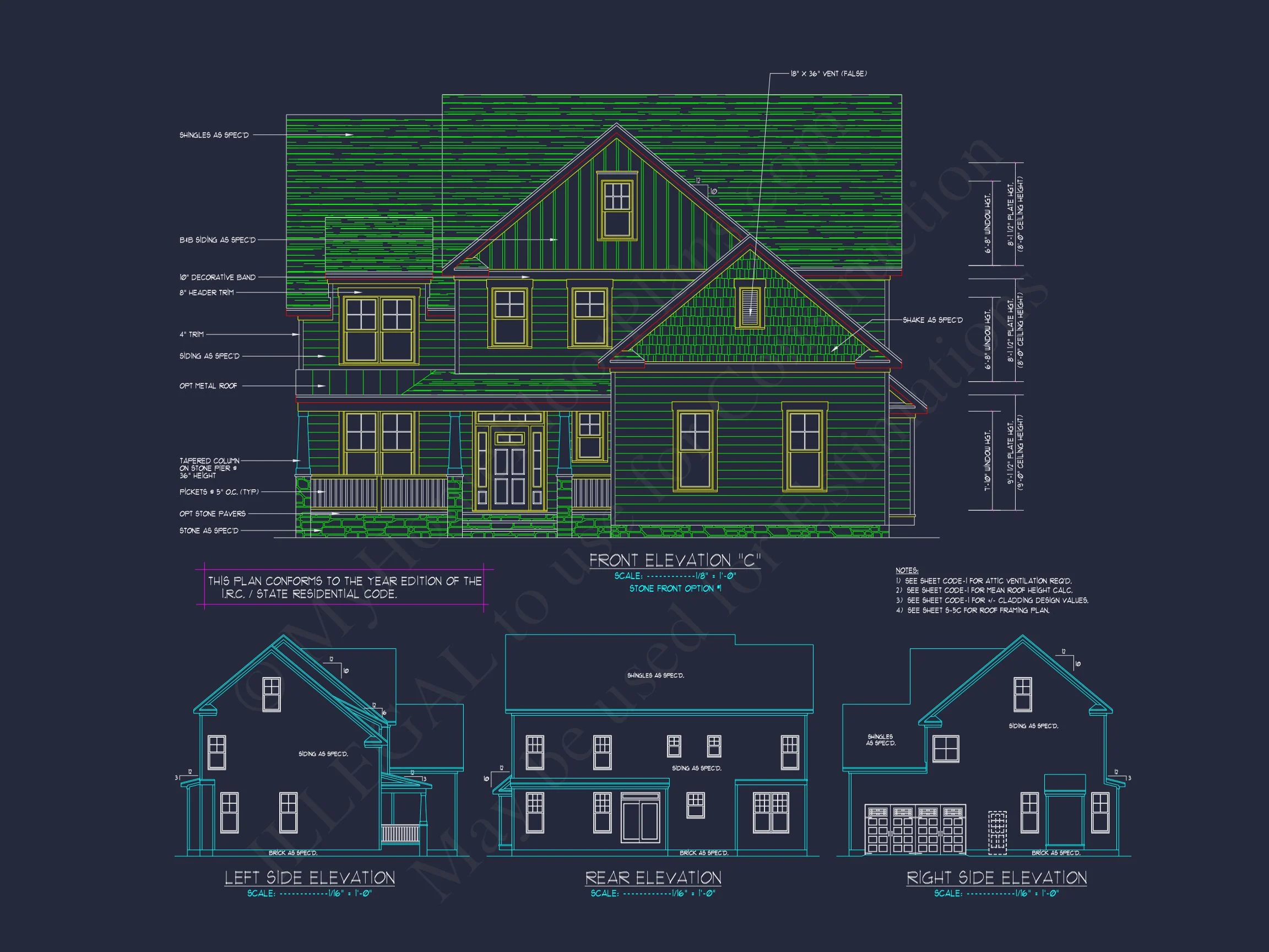Elegant house Design: CAD Blueprint for Multi-Level Living
