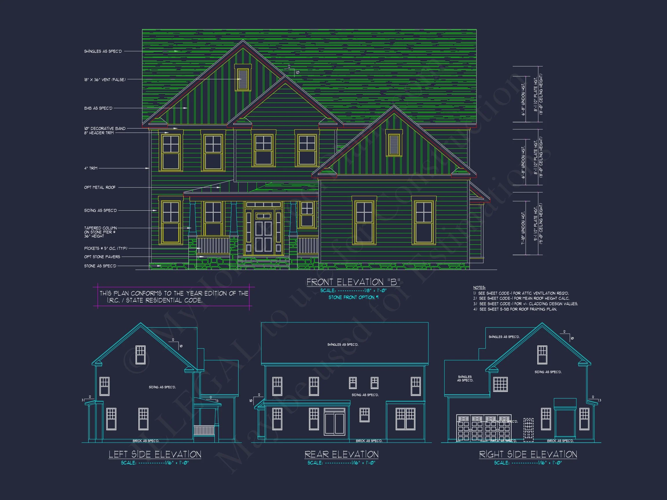 Elegant house Design: CAD Blueprint for Multi-Level Living