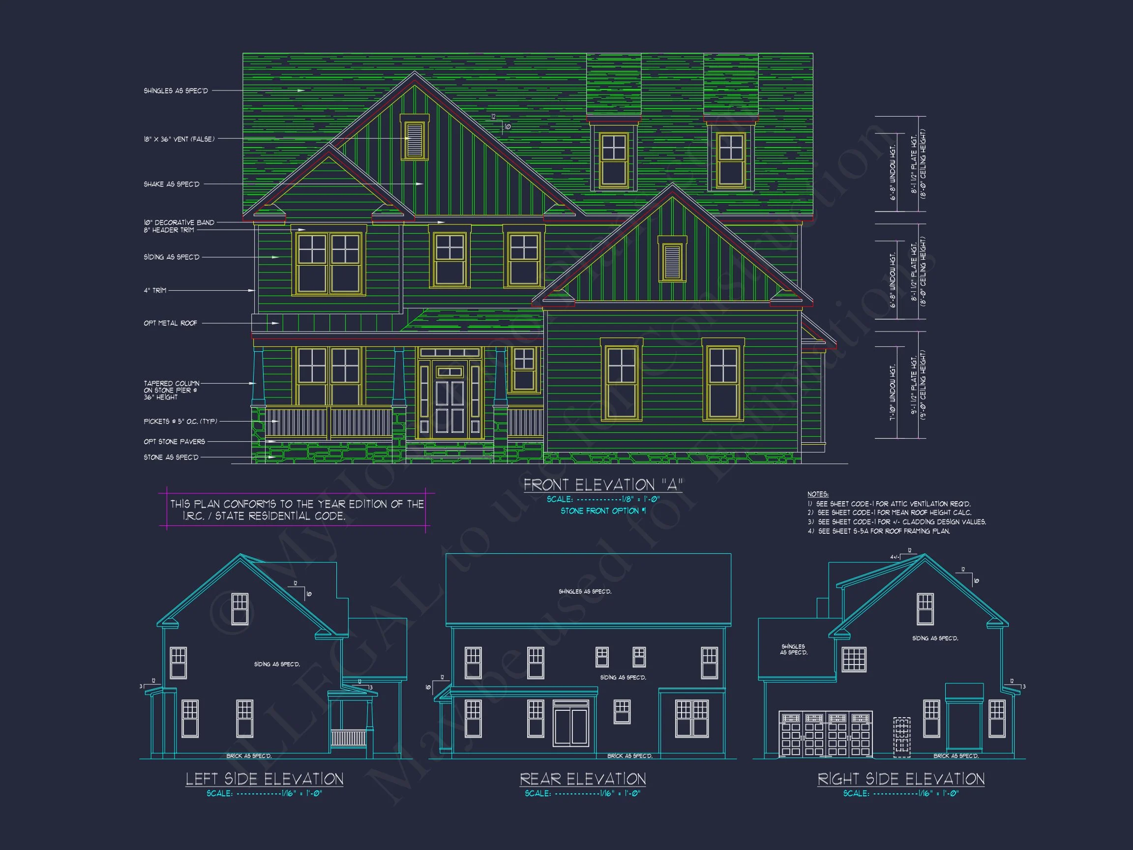 Elegant house Design: CAD Blueprint for Multi-Level Living