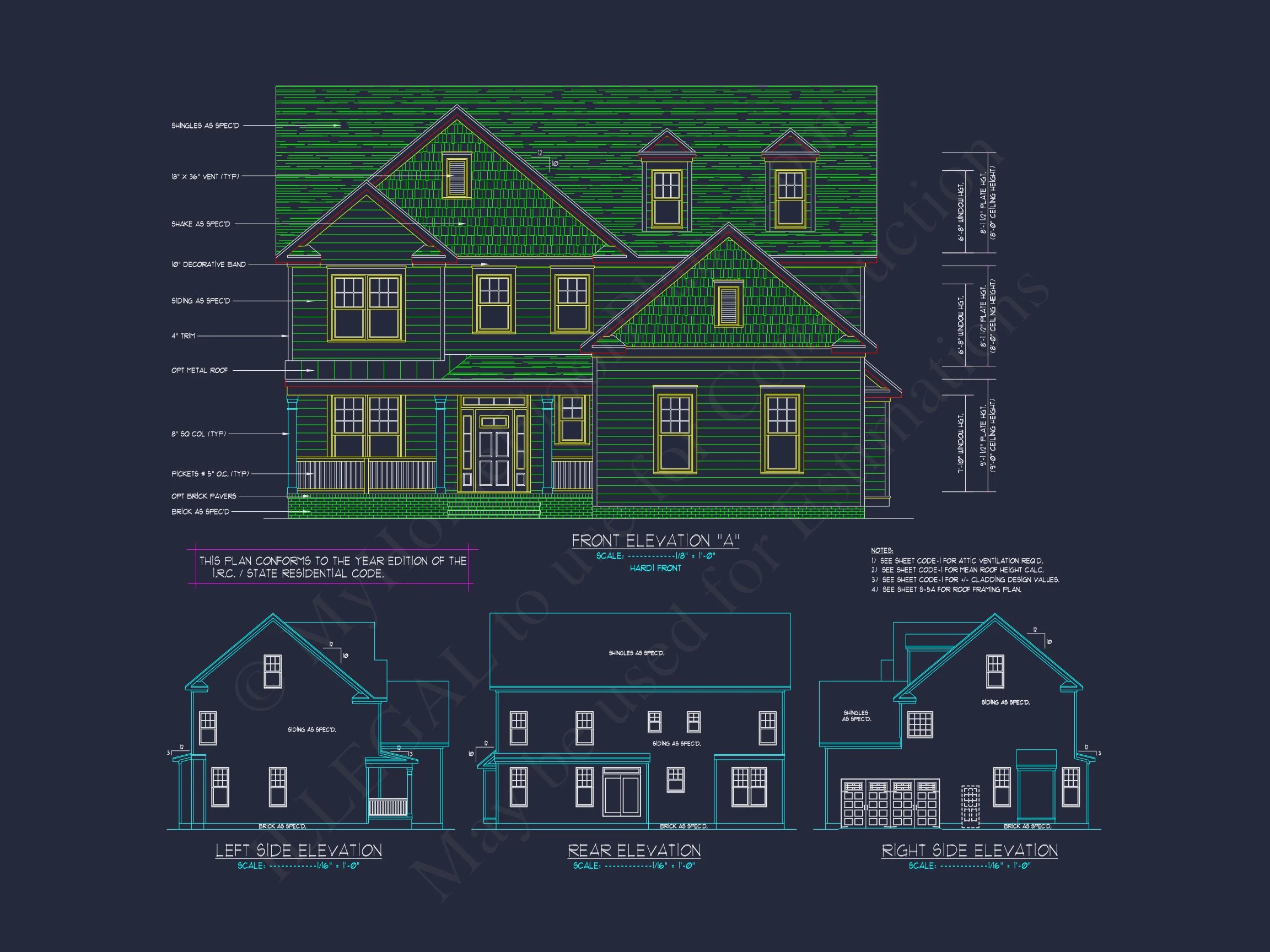 Elegant house Design: CAD Blueprint for Multi-Level Living