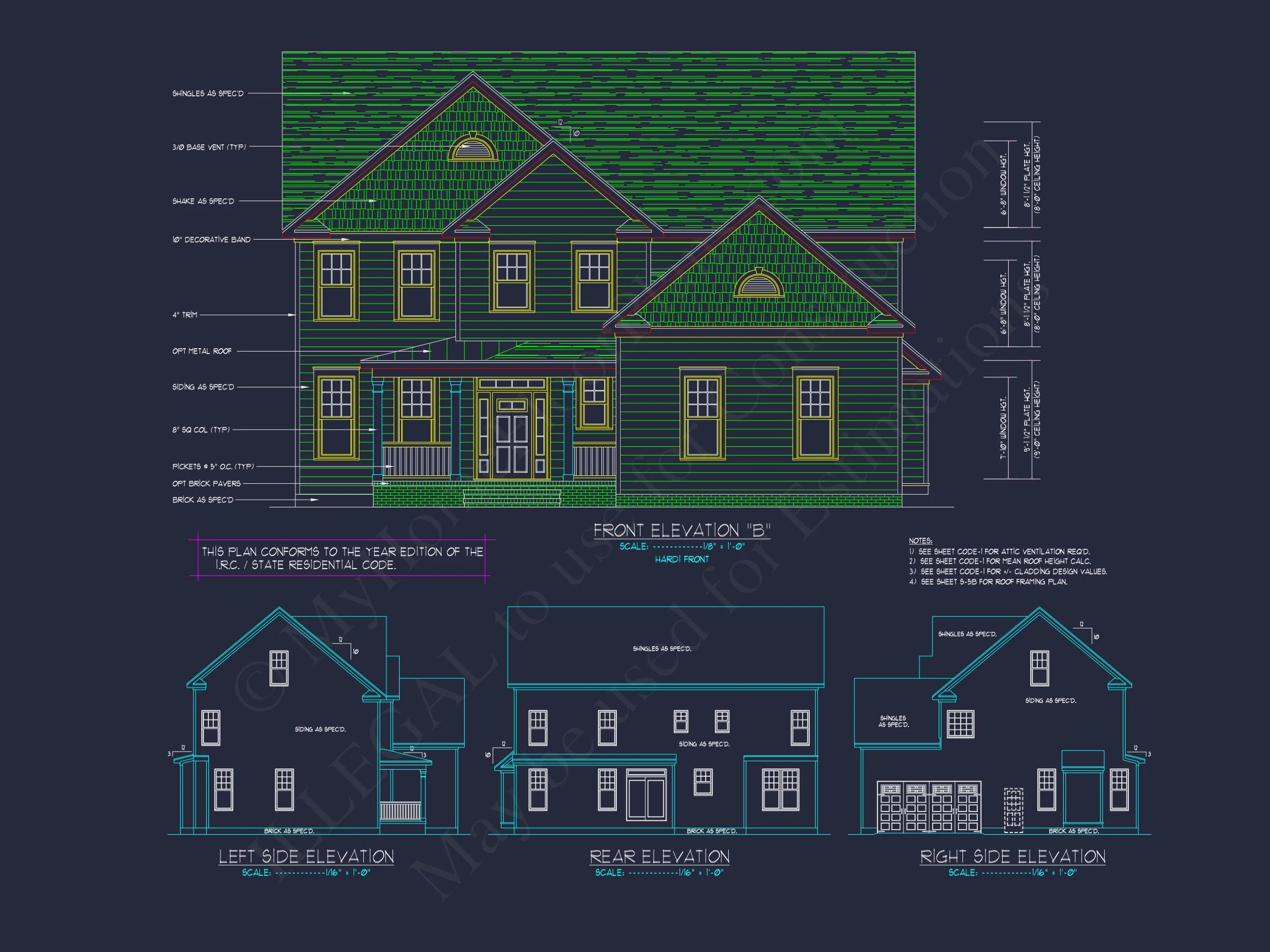 Elegant house Design: CAD Blueprint for Multi-Level Living