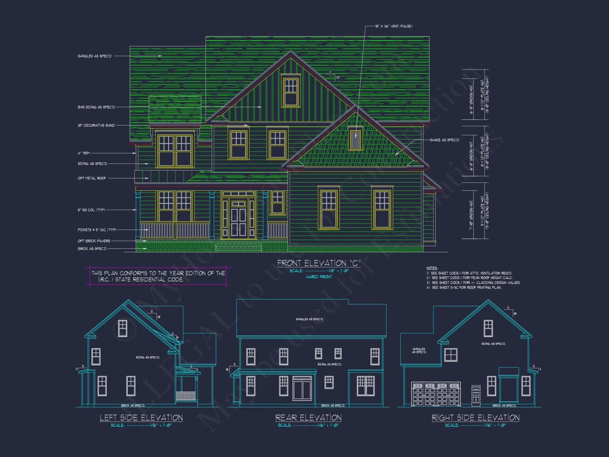 Elegant house Design: CAD Blueprint for Multi-Level Living
