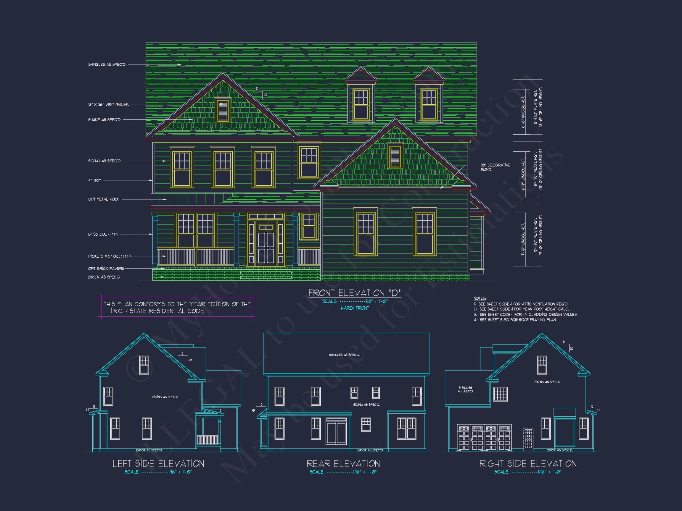 Elegant house Design: CAD Blueprint for Multi-Level Living