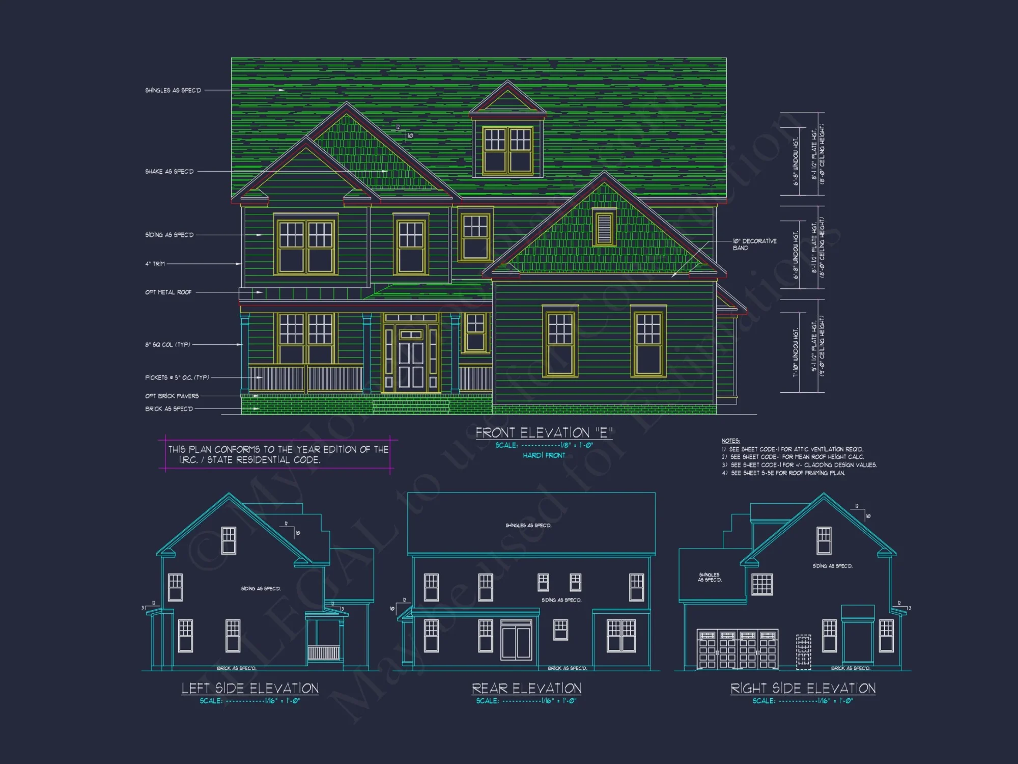Elegant house Design: CAD Blueprint for Multi-Level Living