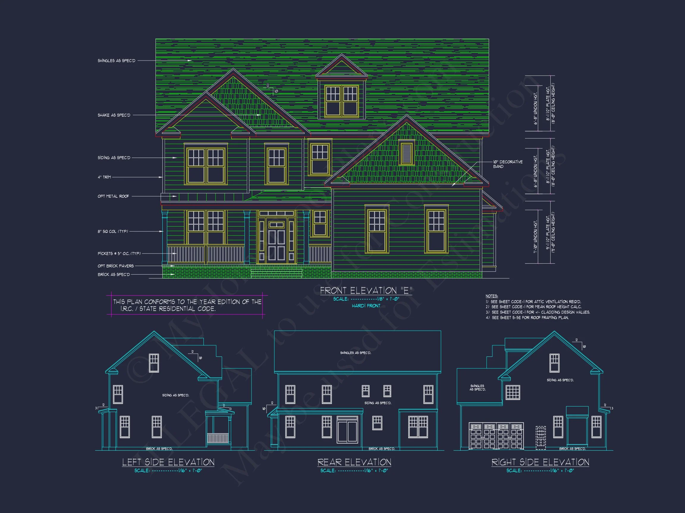 Elegant house Design: CAD Blueprint for Multi-Level Living