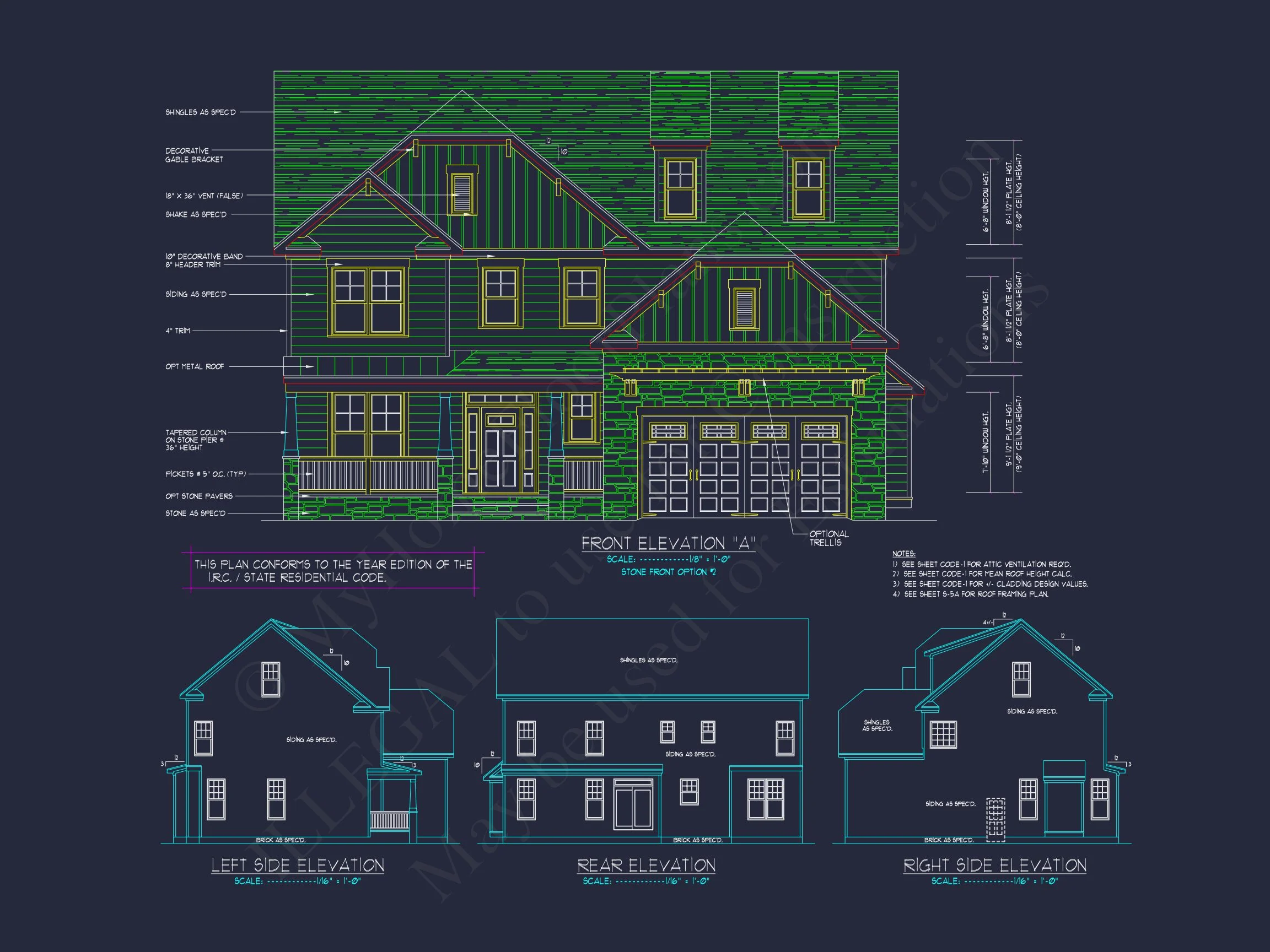 Elegant house Design: CAD Blueprint for Multi-Level Living