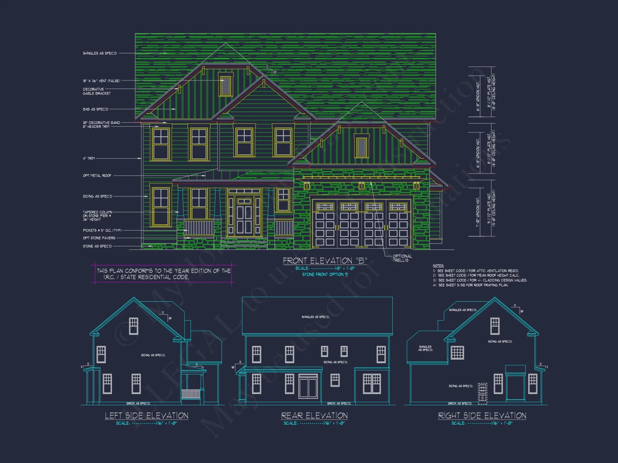 Elegant house Design: CAD Blueprint for Multi-Level Living
