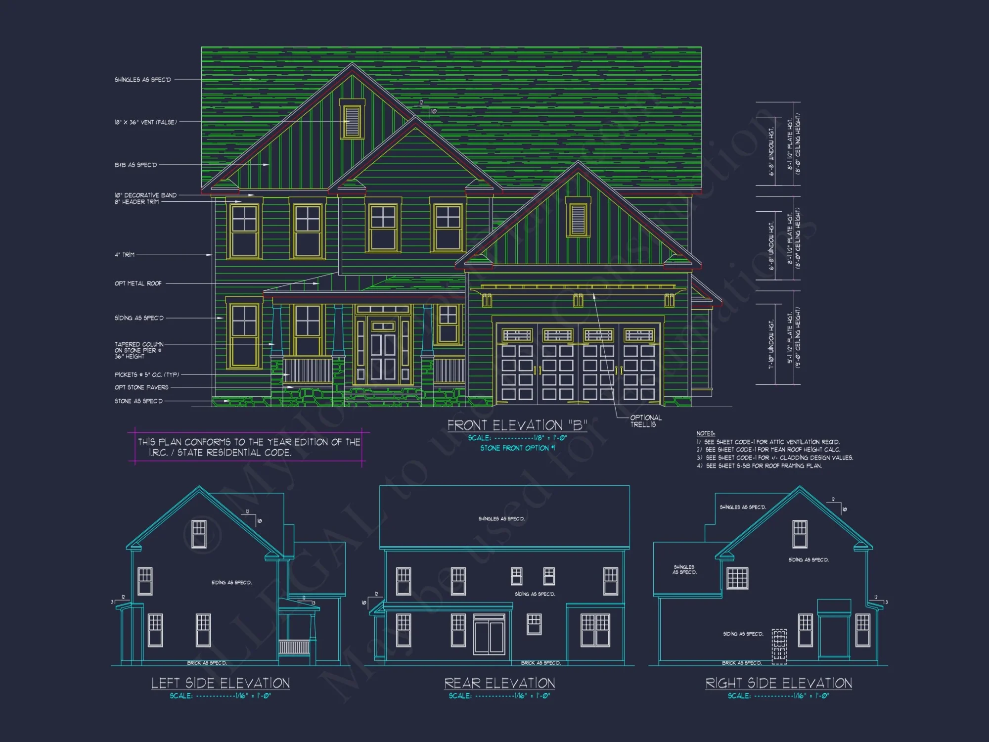 Elegant house Design: CAD Blueprint for Multi-Level Living