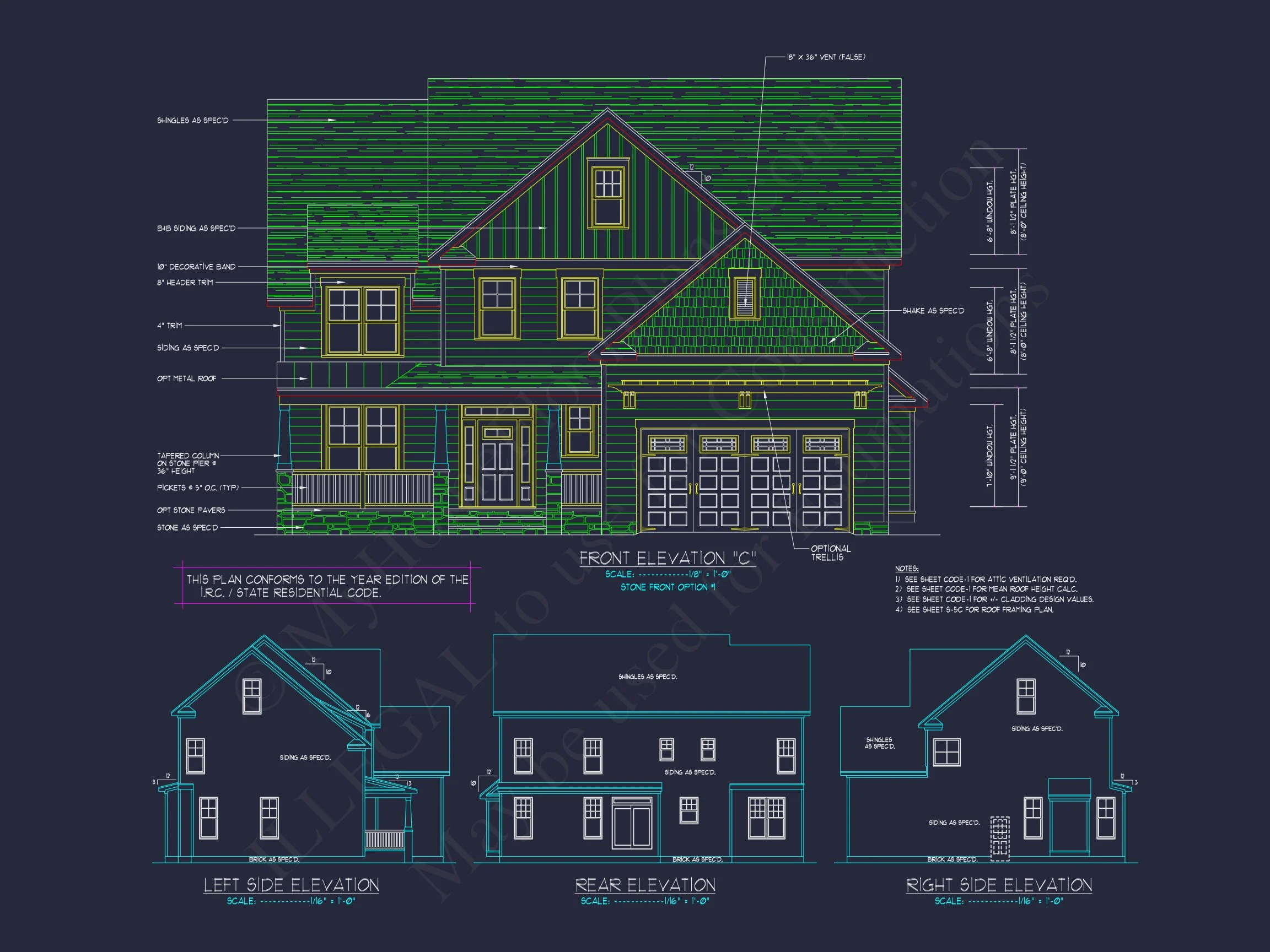 Elegant house Design: CAD Blueprint for Multi-Level Living