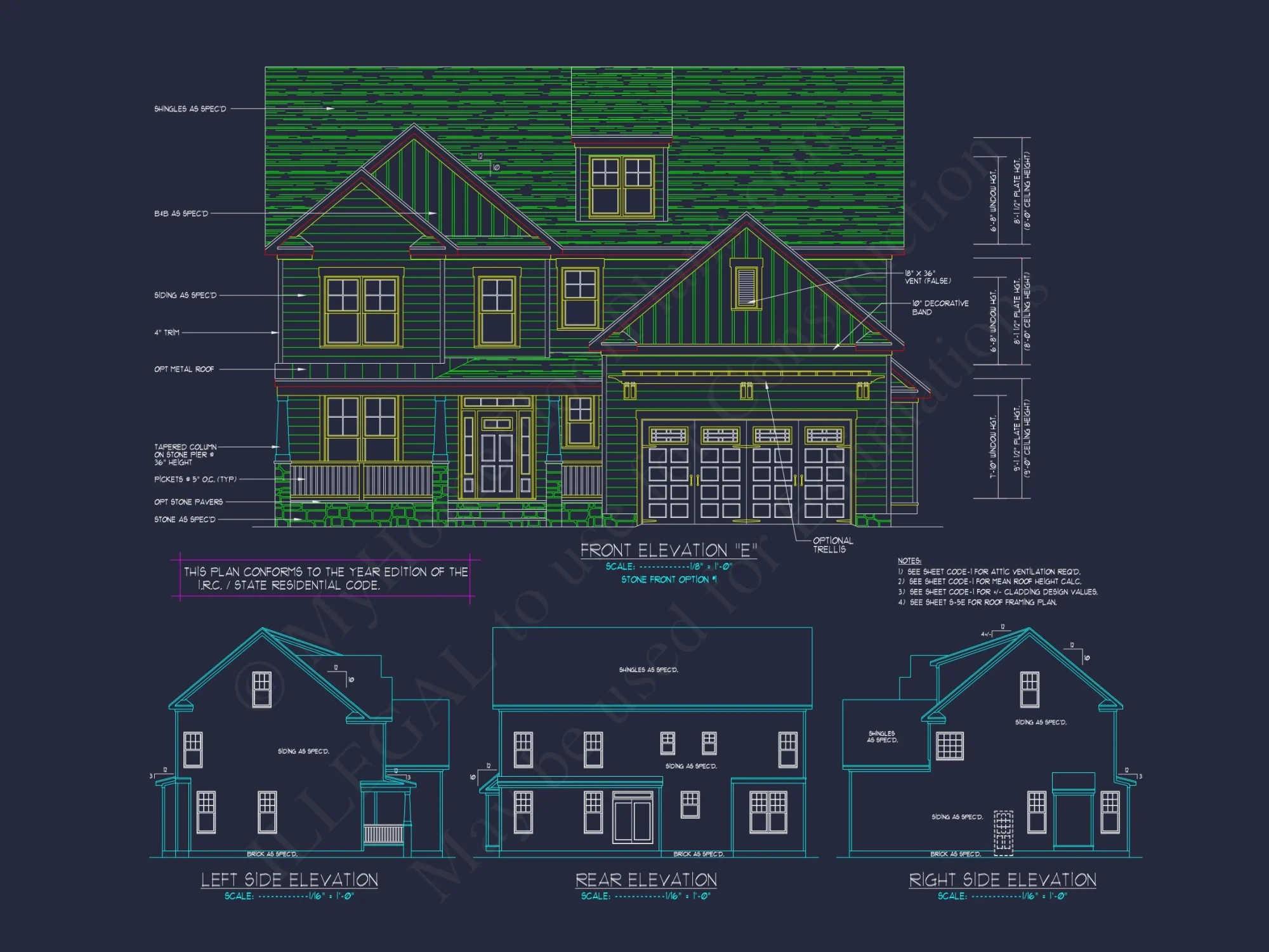 Elegant house Design: CAD Blueprint for Multi-Level Living