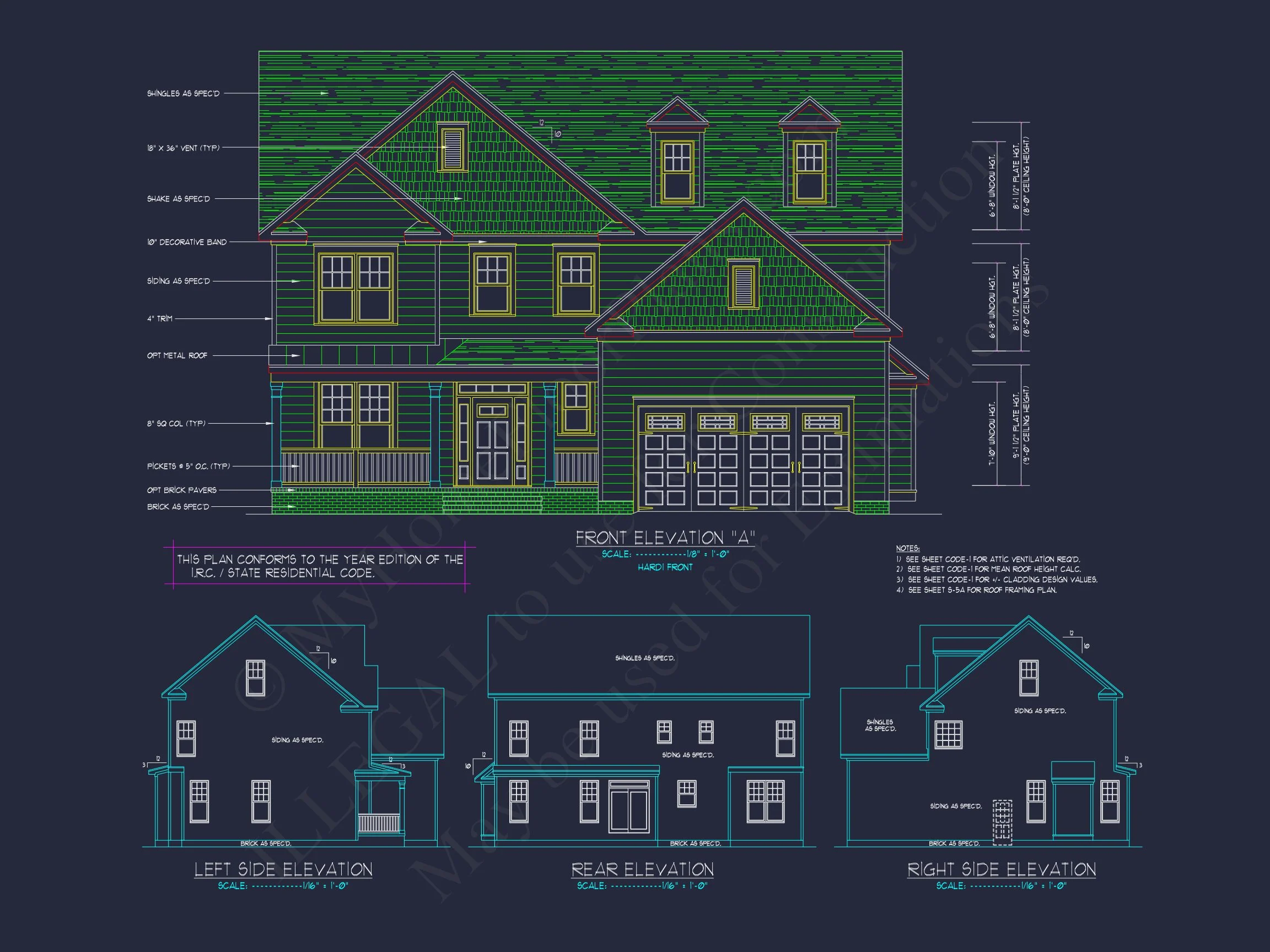 Elegant house Design: CAD Blueprint for Multi-Level Living