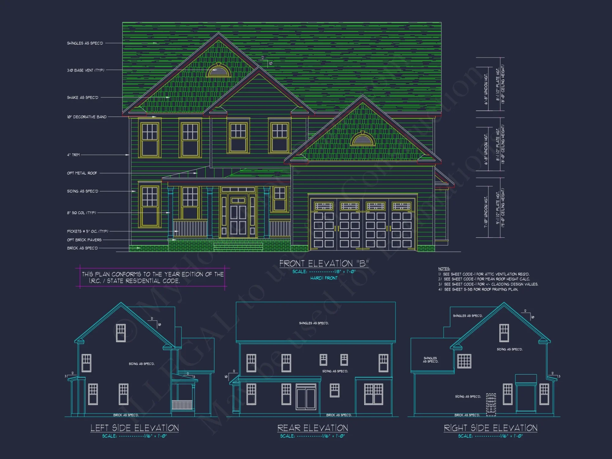Elegant house Design: CAD Blueprint for Multi-Level Living