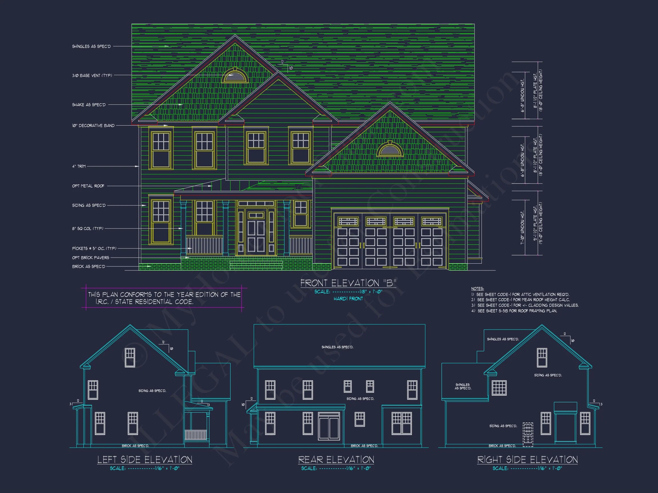 Elegant house Design: CAD Blueprint for Multi-Level Living
