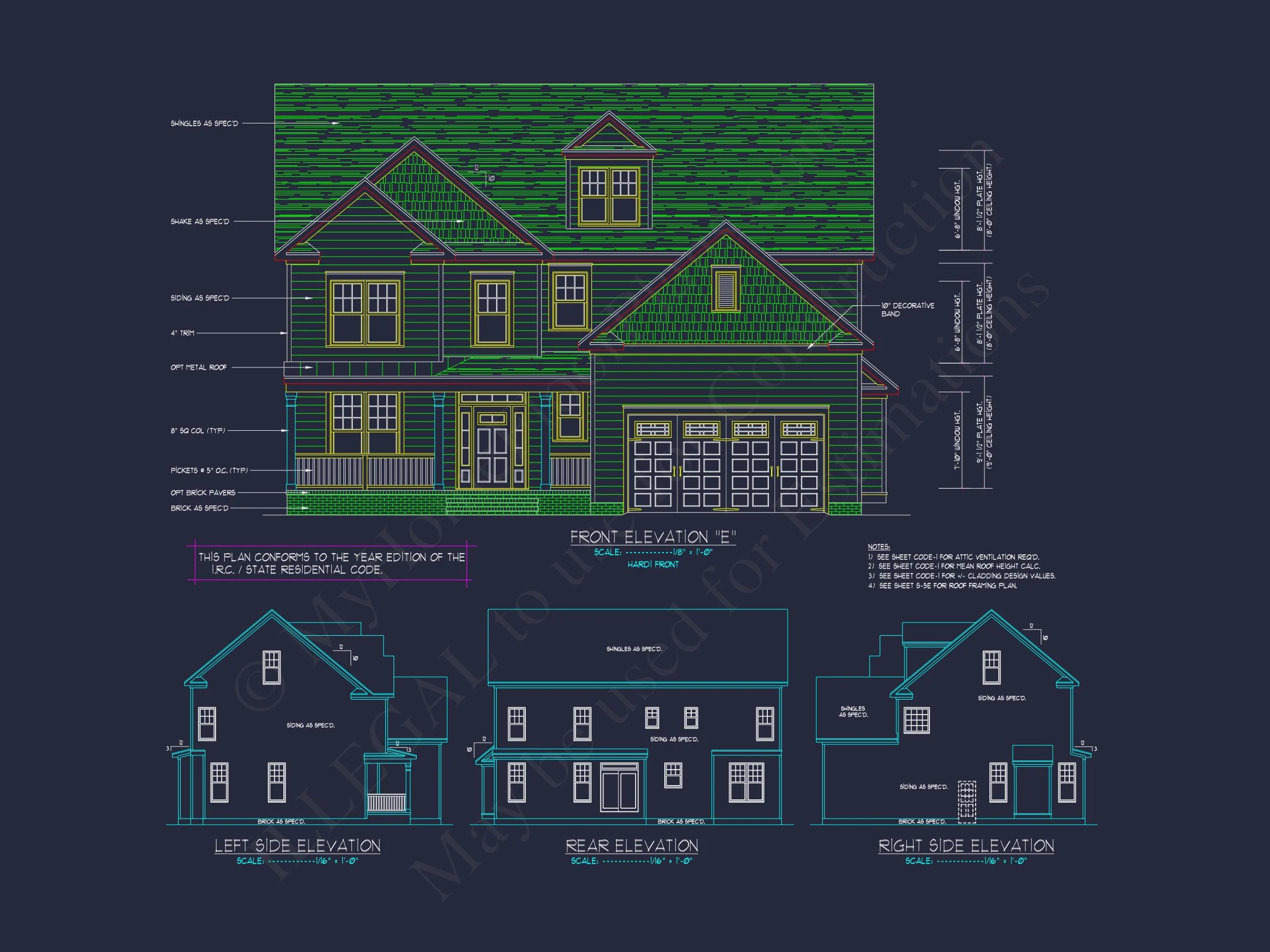 Elegant house Design: CAD Blueprint for Multi-Level Living