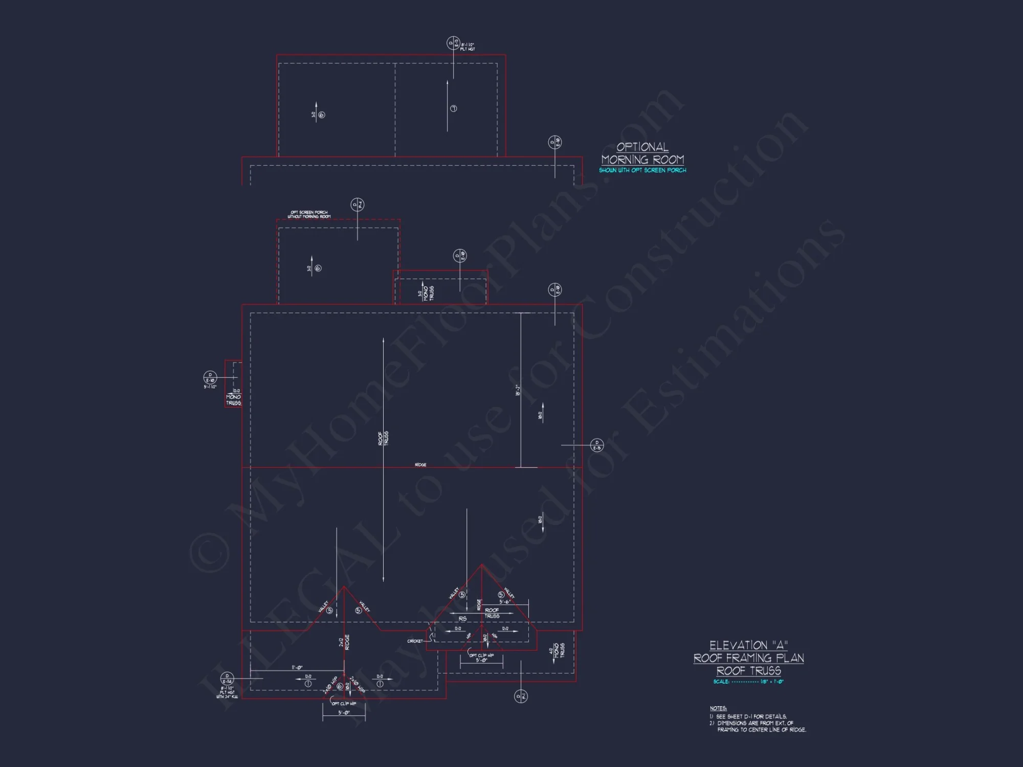 house Plan Blueprint with 2 Floors, 4 Beds, 3 Car Garage