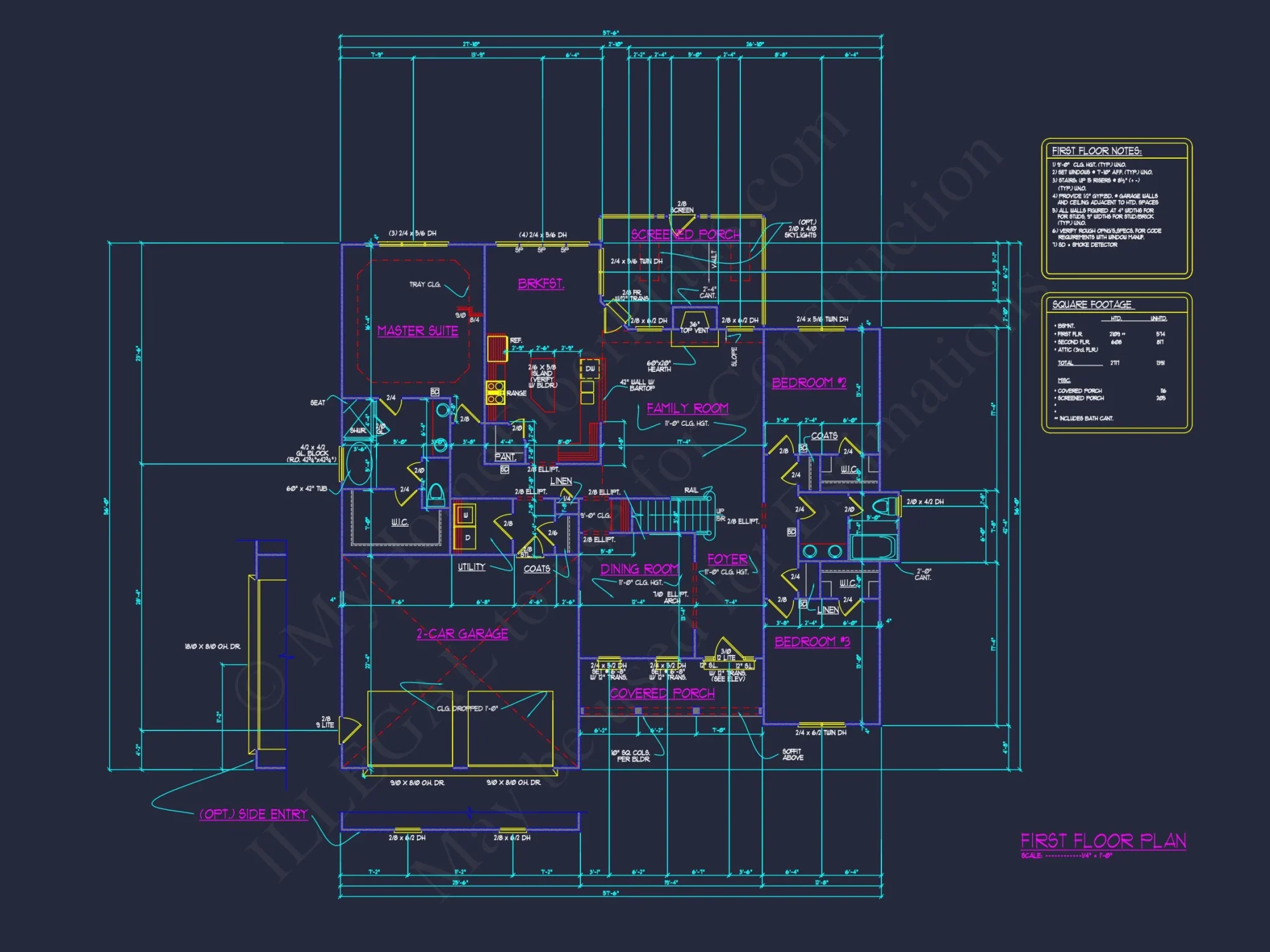 Craftsman house Plan with 3 Beds, Spacious Floor Plans, and CAD Designs