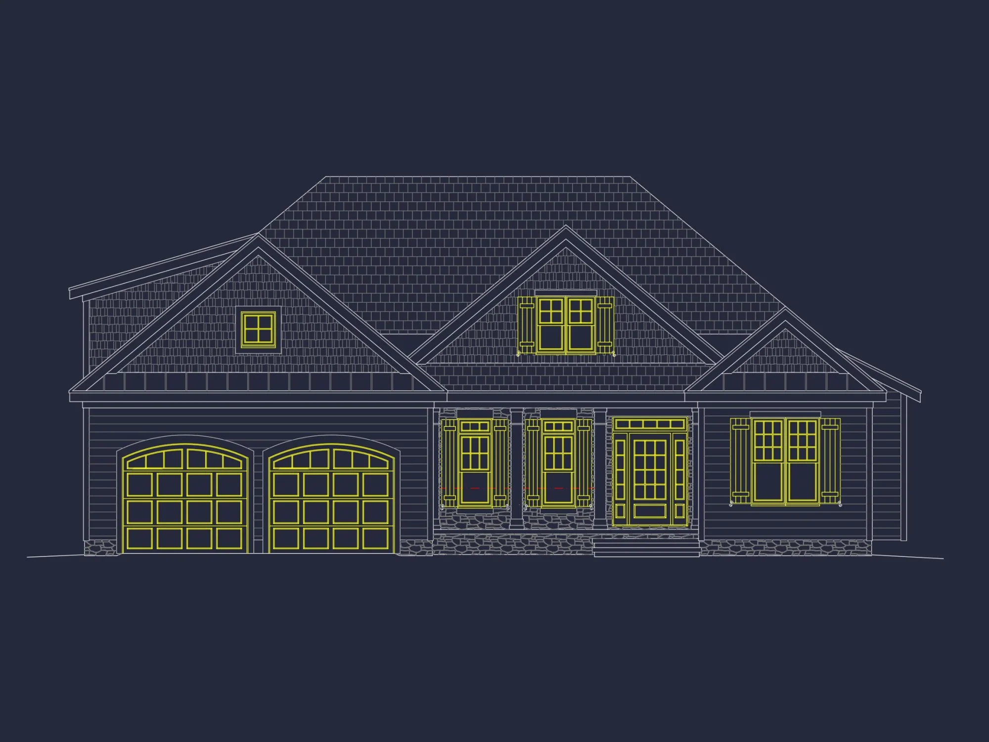 Craftsman house Plan with 3 Beds, Spacious Floor Plans, and CAD Designs