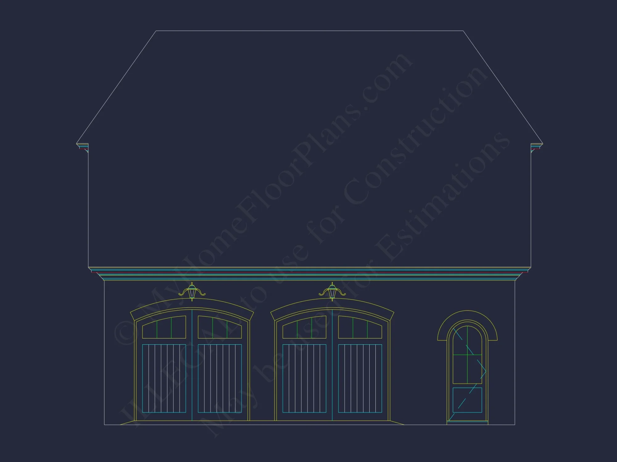 Elegant house Plan with 2-Story Design, CAD Architecture & Features