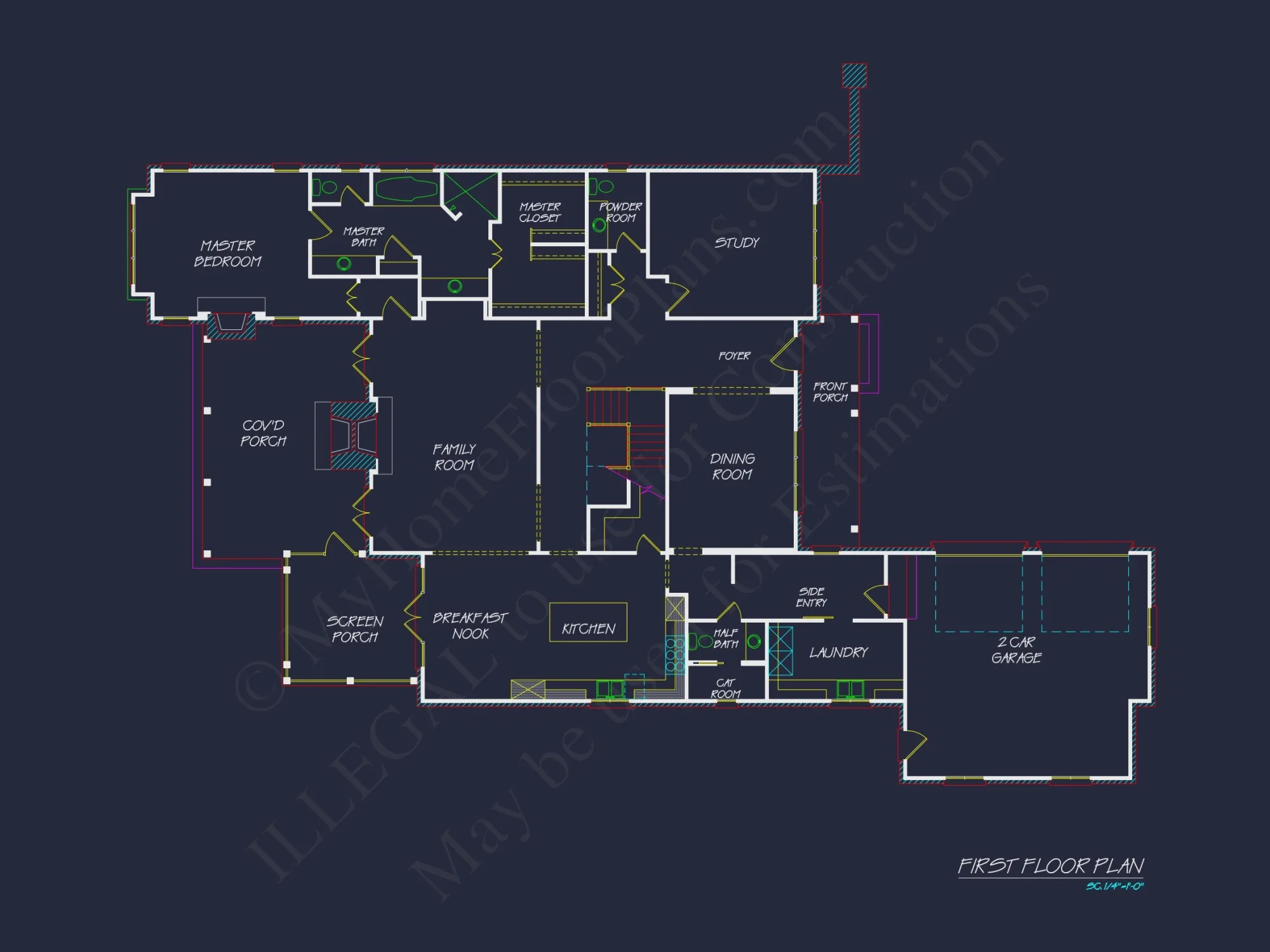 Elegant house Plan with 2-Story Design, CAD Architecture & Features