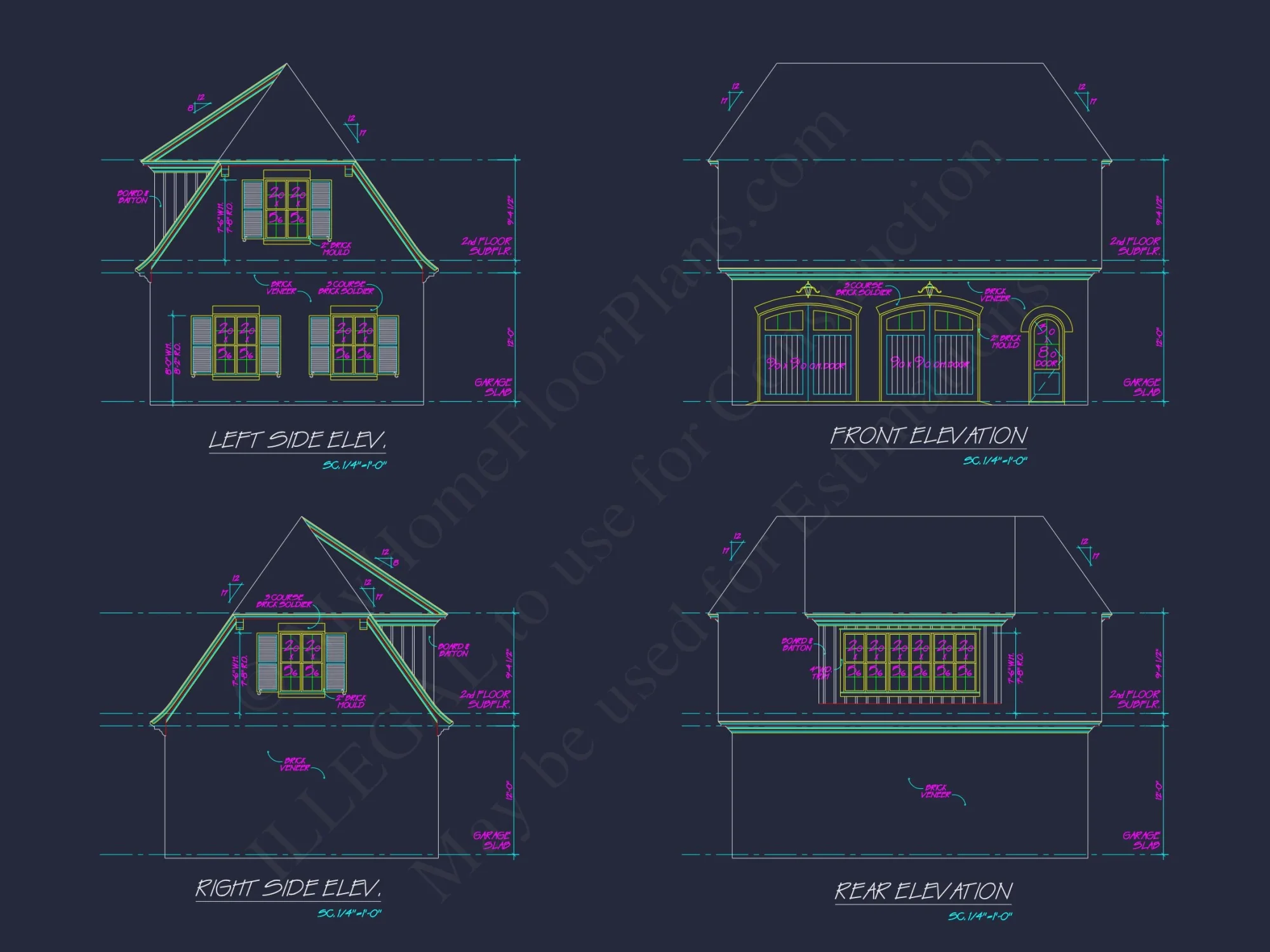 Elegant house Plan with 2-Story Design, CAD Architecture & Features