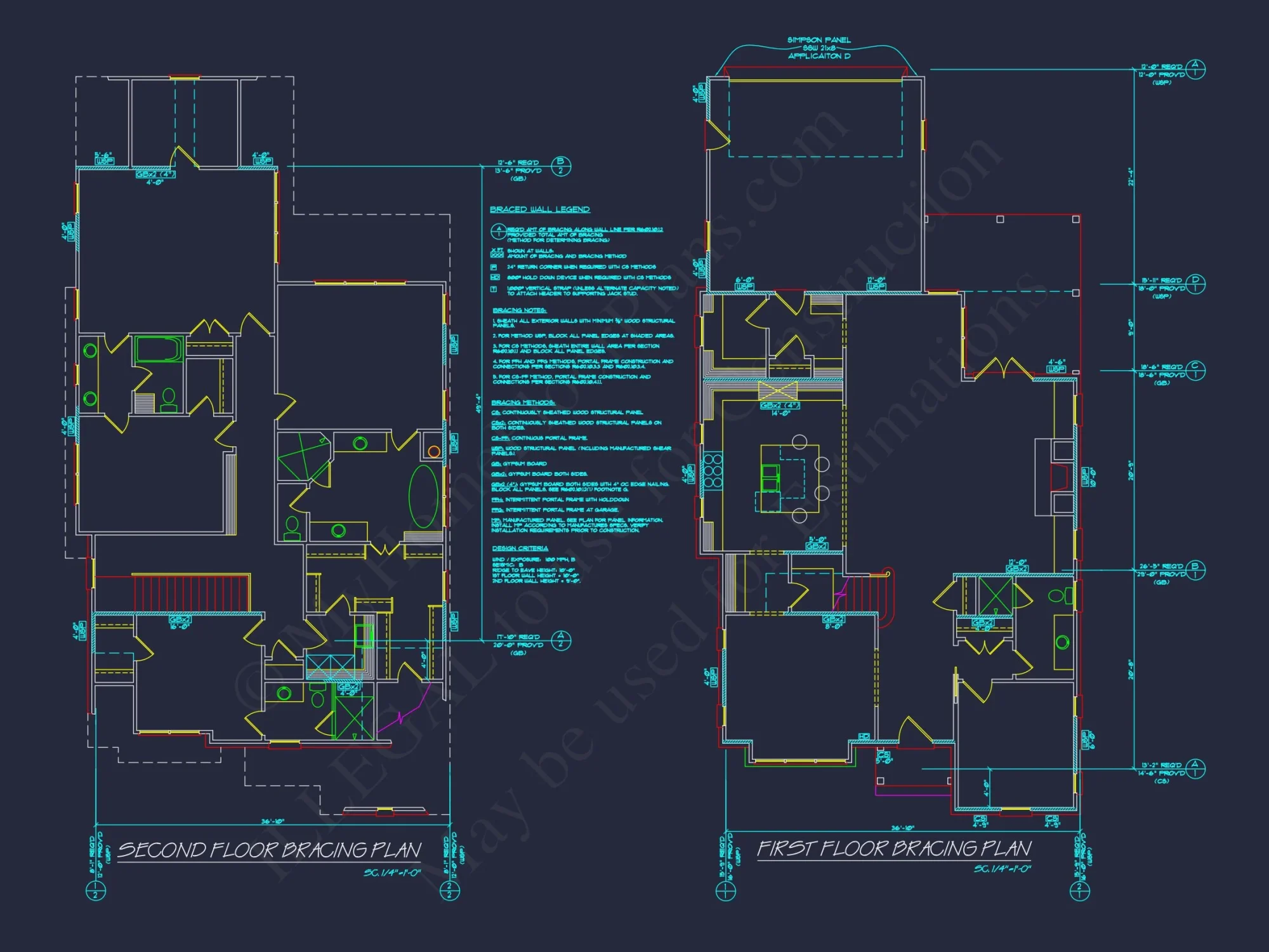 Craftsman-Style house Floor Plan with Spacious CAD Designs