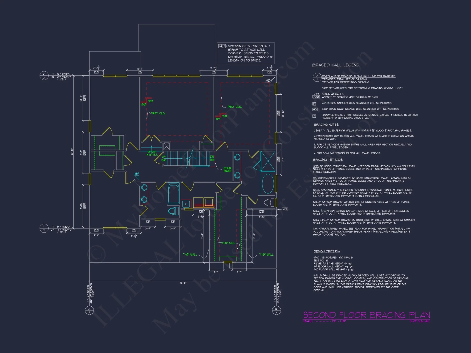 Craftsman house Plan with 2-Story Floor Plan & CAD Designs