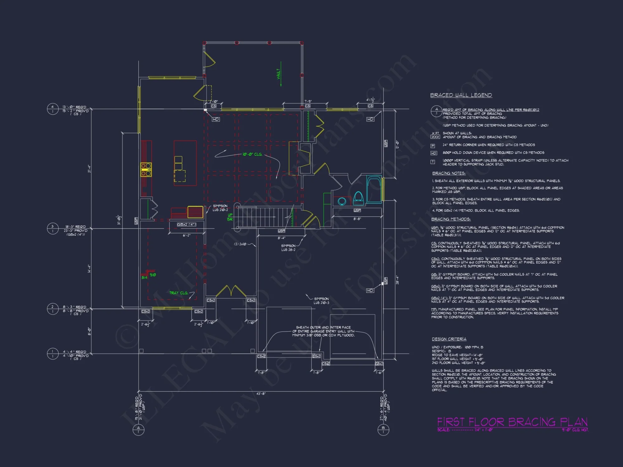 Craftsman house Plan with 2-Story Floor Plan & CAD Designs