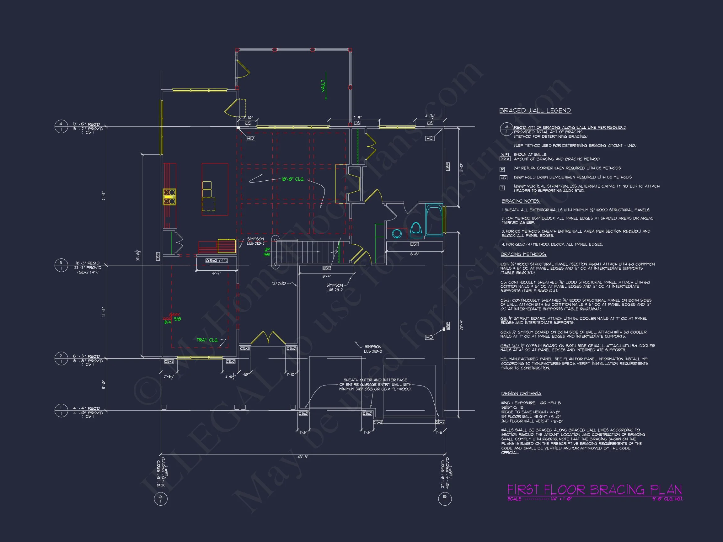 Craftsman house Plan with 2-Story Floor Plan & CAD Designs