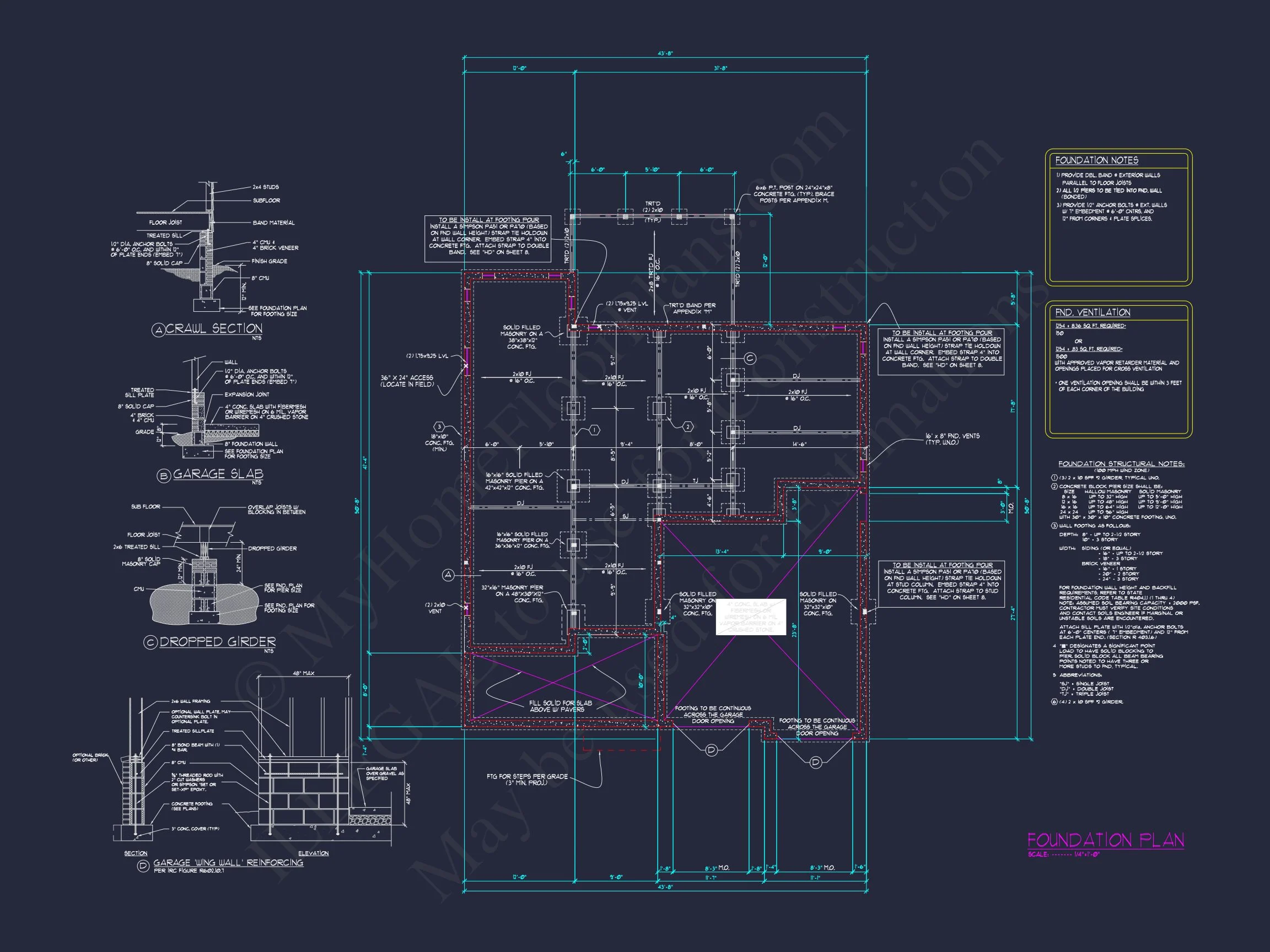 Craftsman house Plan with 2-Story Floor Plan & CAD Designs
