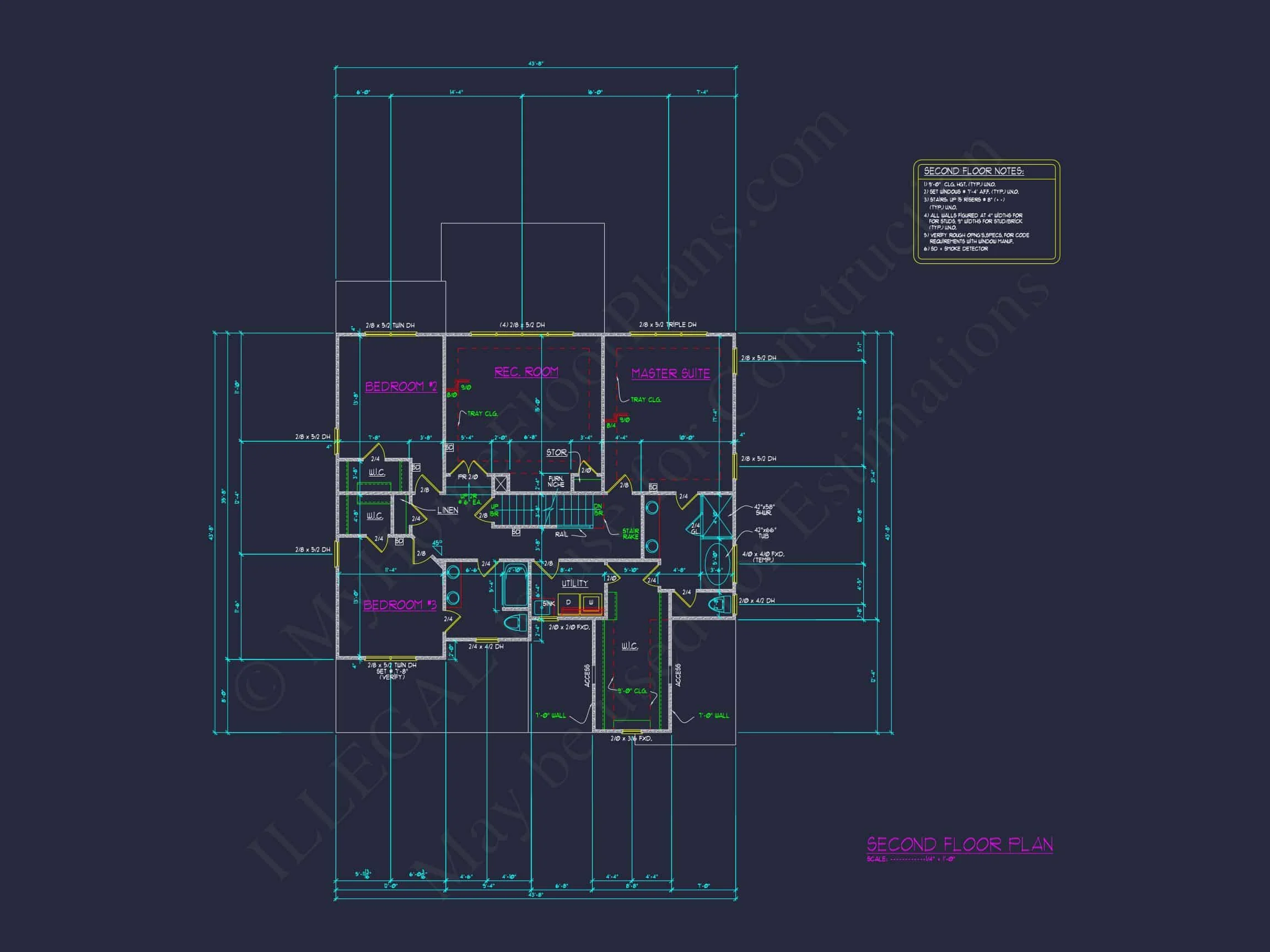 Craftsman house Plan with 2-Story Floor Plan & CAD Designs