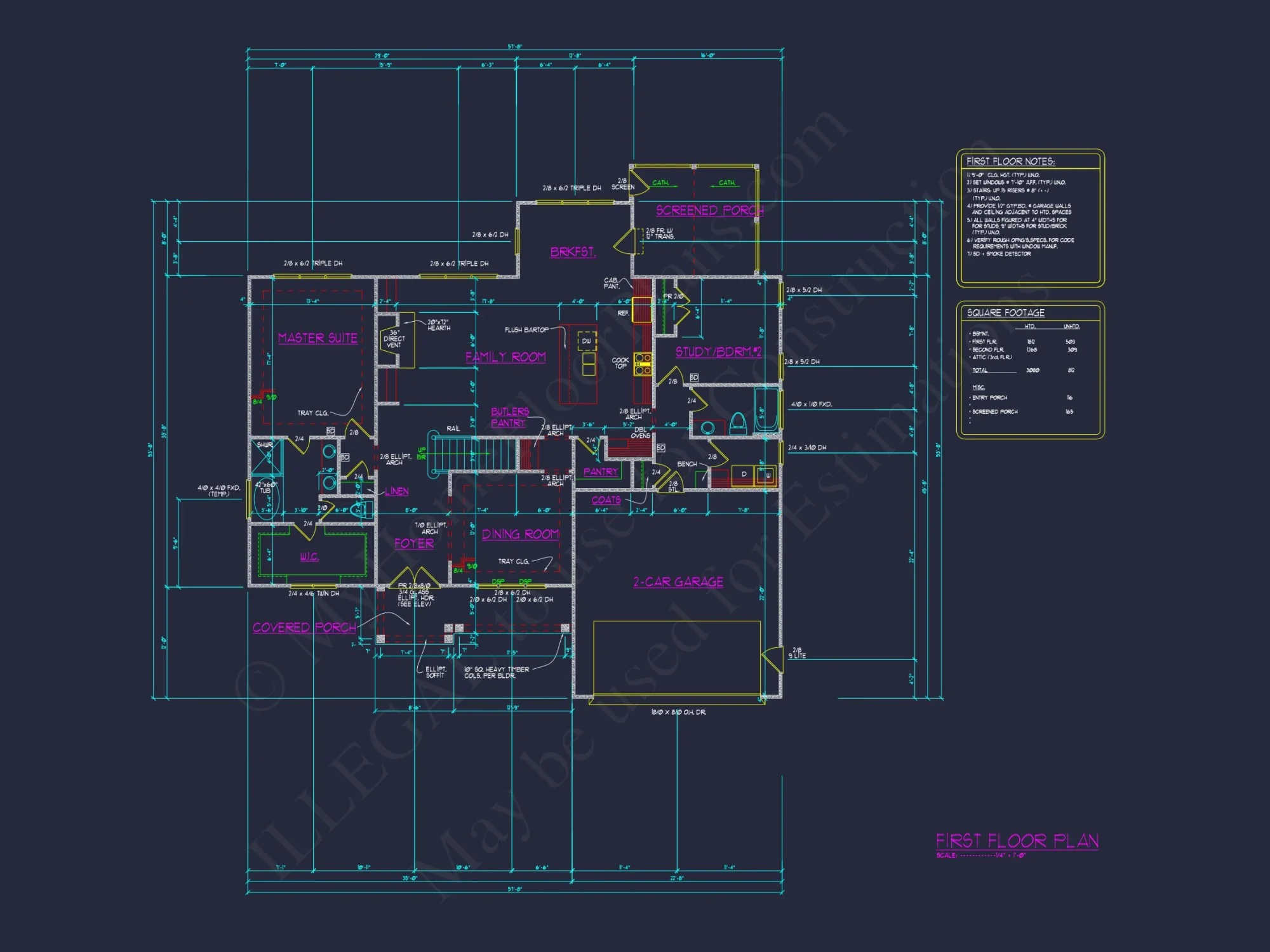Elegant house Plan with 3 Bedrooms, CAD Blueprint, and Vaulted Designs