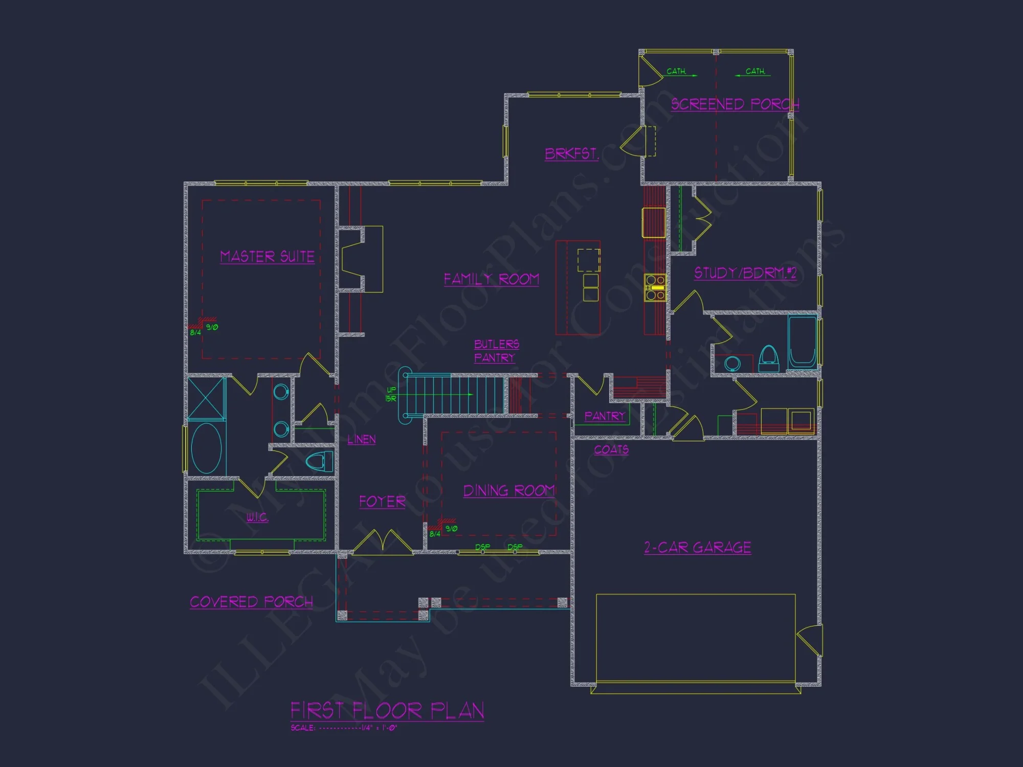 Elegant house Plan with 3 Bedrooms, CAD Blueprint, and Vaulted Designs