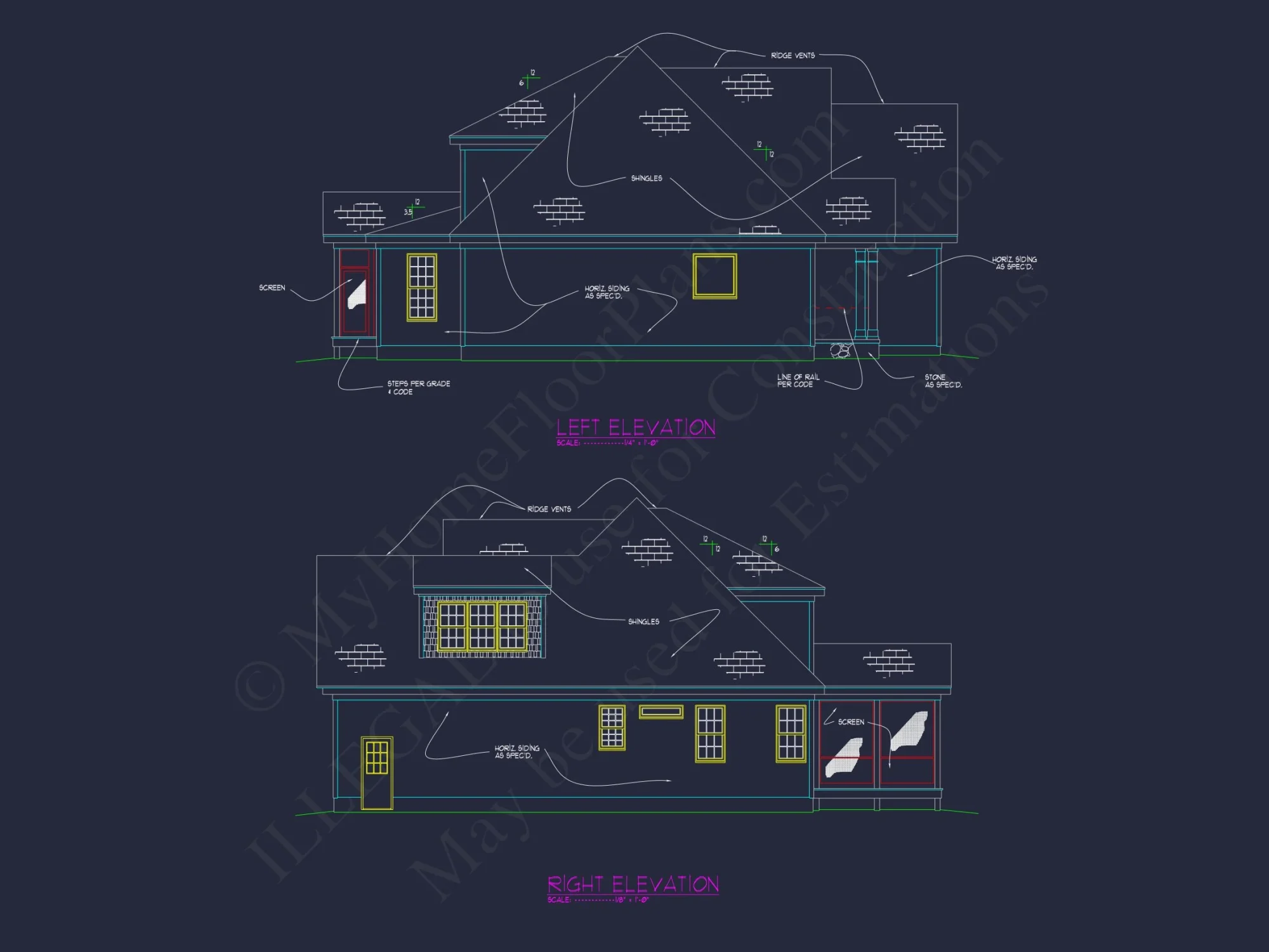 Elegant house Plan with 3 Bedrooms, CAD Blueprint, and Vaulted Designs