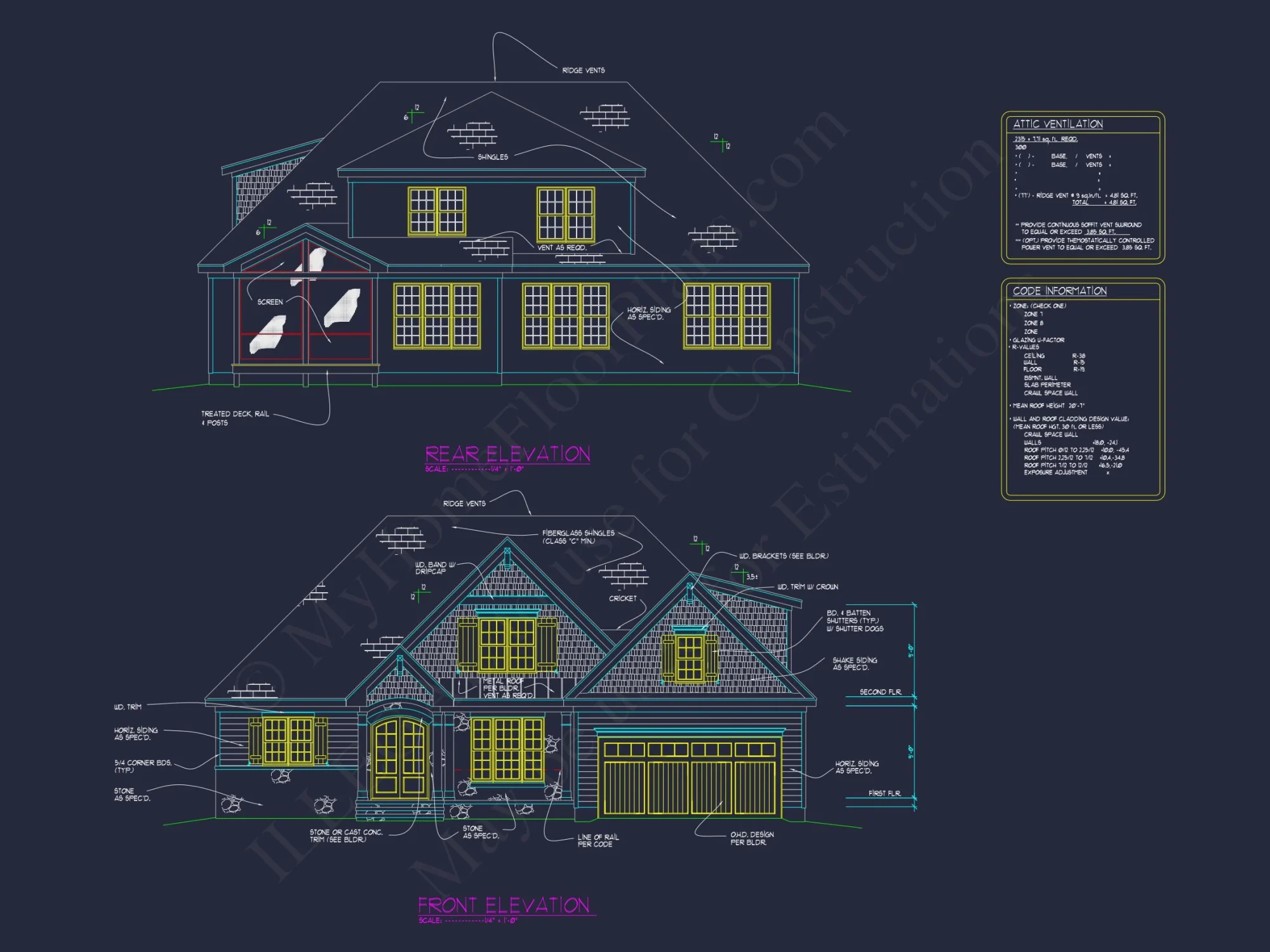 Elegant house Plan with 3 Bedrooms, CAD Blueprint, and Vaulted Designs