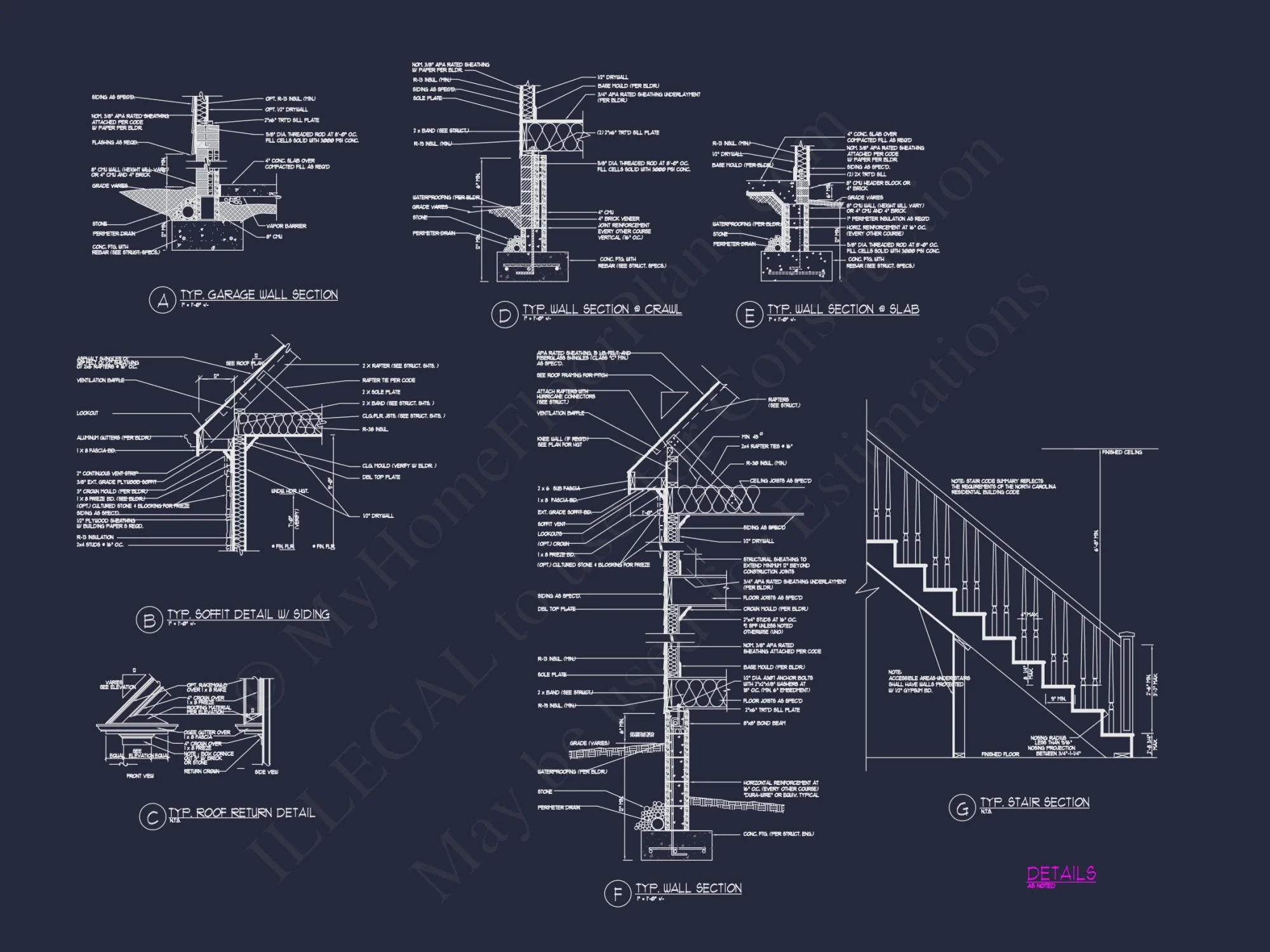house Floor Plan Blueprint with CAD Designs for 4-Bedroom Build