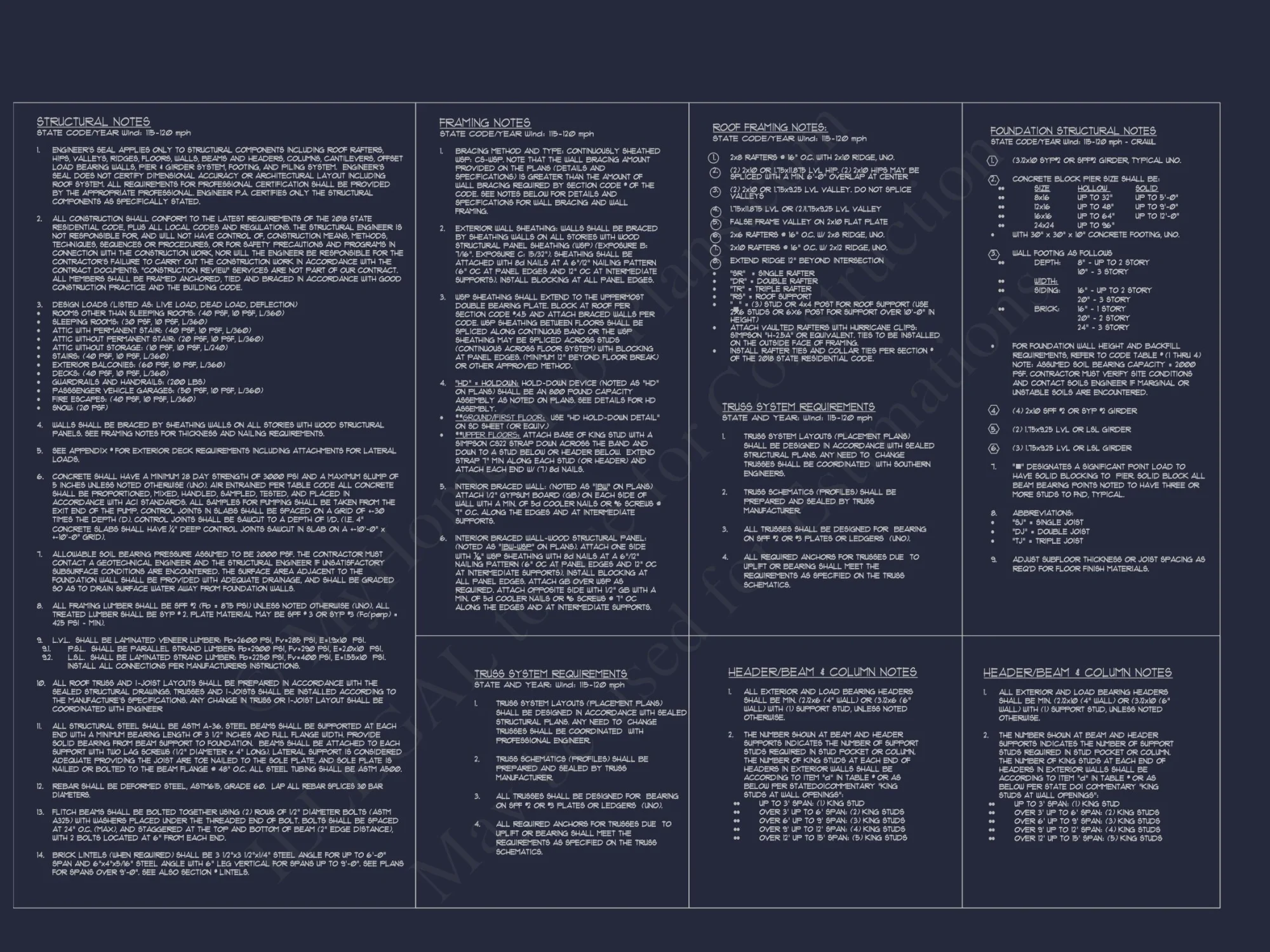 house Floor Plan Blueprint with CAD Designs for 4-Bedroom Build