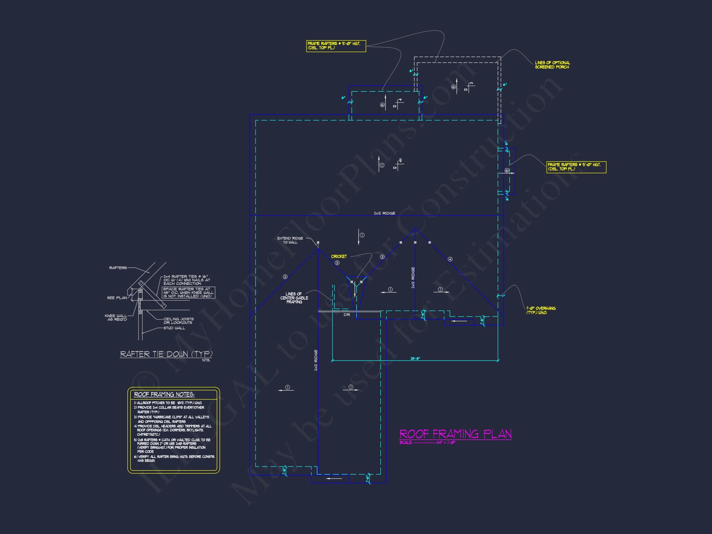 12-2295 HOUSE PLAN - House Floor Plan Blueprint with CAD Designs for 4-Bedroom Build 12 house Floor Plan Blueprint with CAD Designs for 4-Bedroom Build