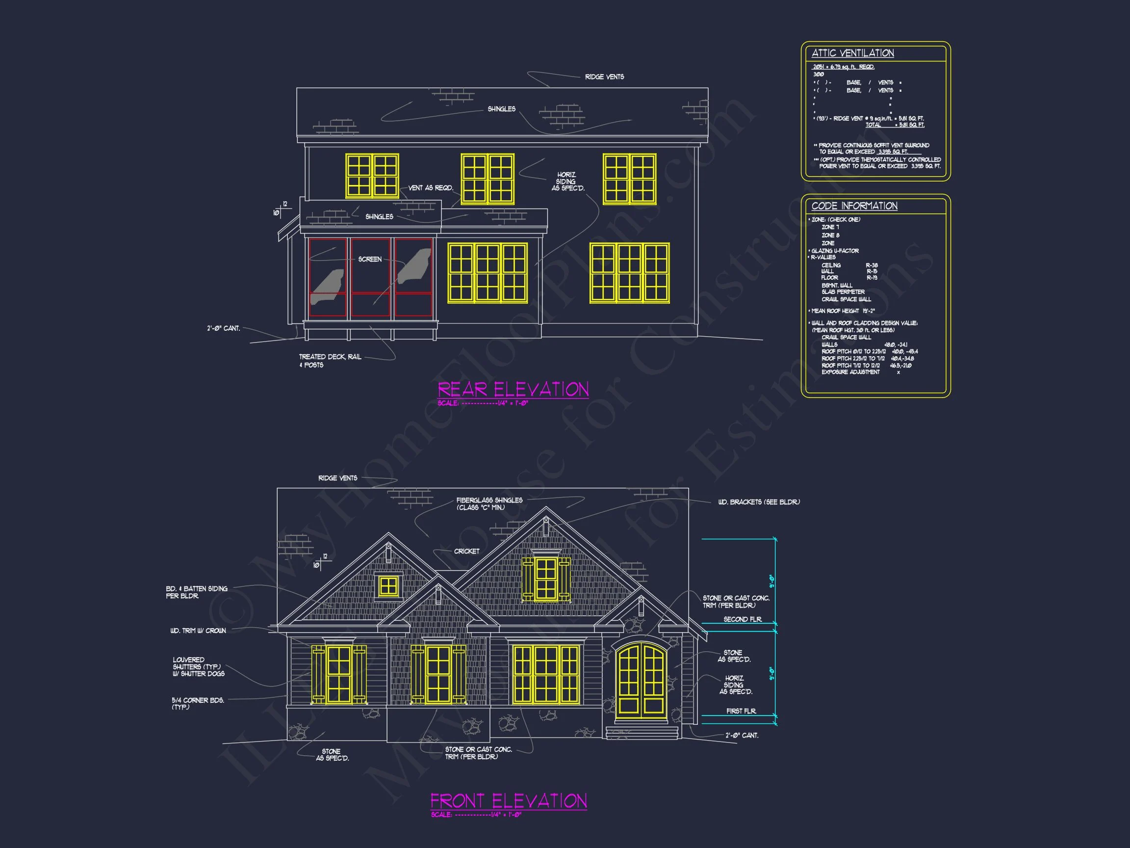 12-2295 HOUSE PLAN - House Floor Plan Blueprint with CAD Designs for 4-Bedroom Build 3 house Floor Plan Blueprint with CAD Designs for 4-Bedroom Build