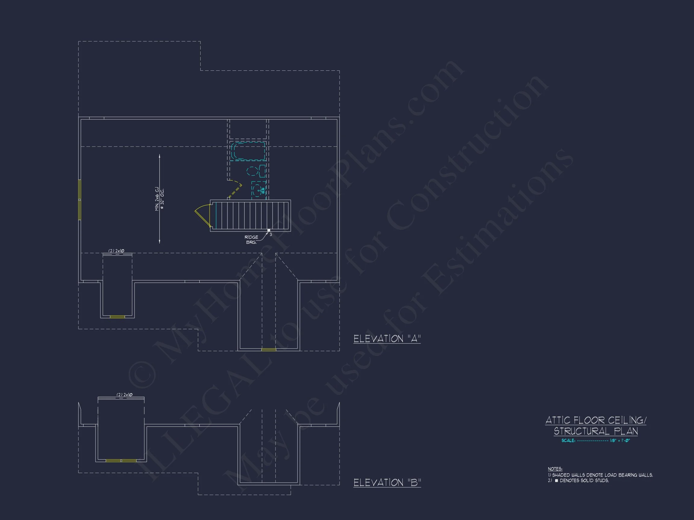 Floor Plan Blueprint in CAD