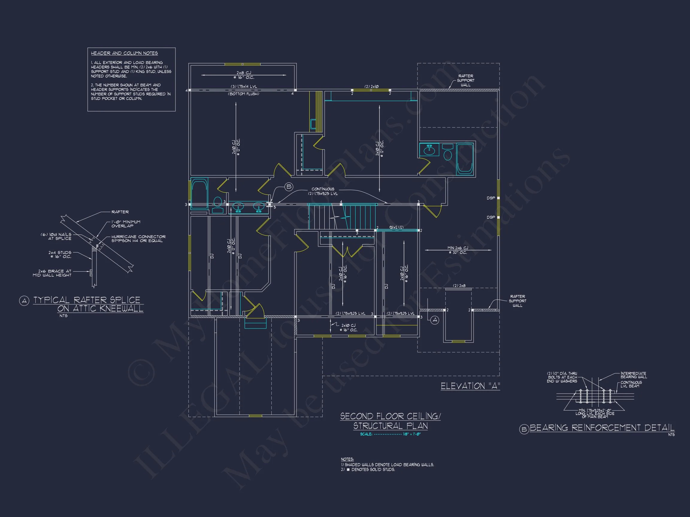 Floor Plan Blueprint in CAD