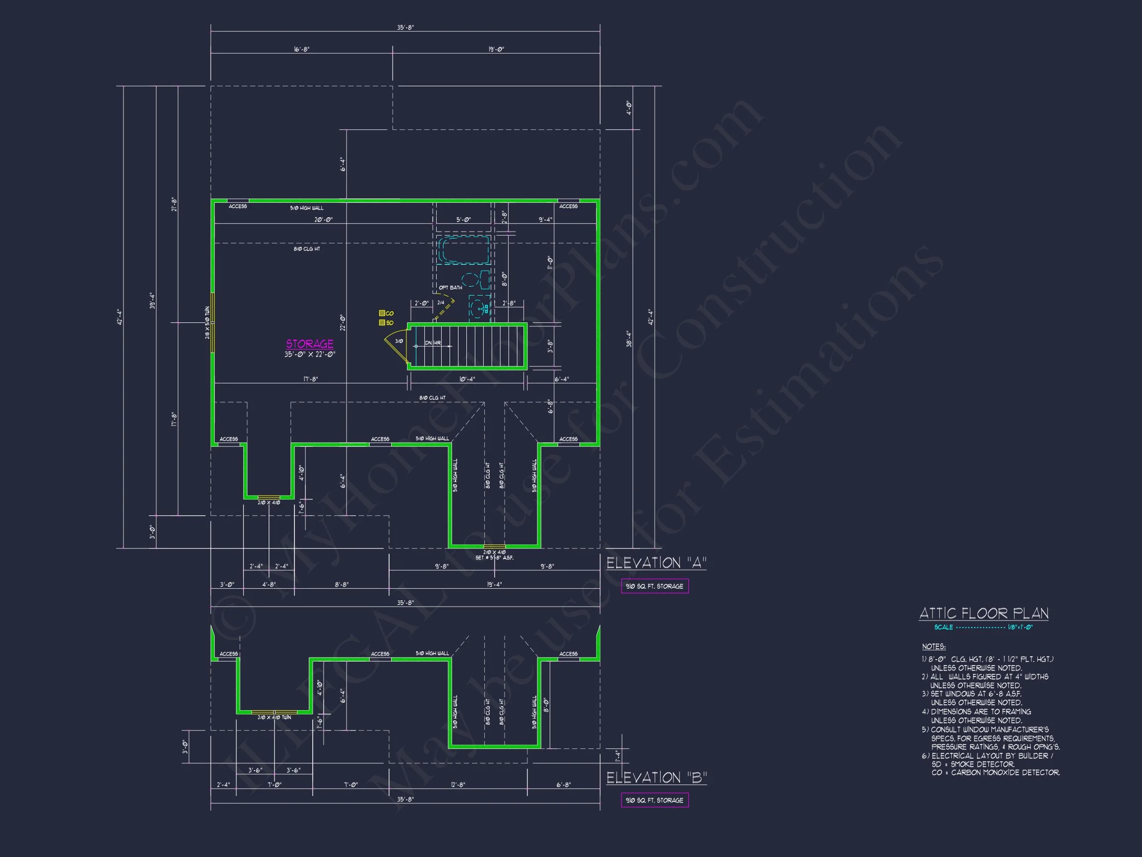 Floor Plan Blueprint in CAD